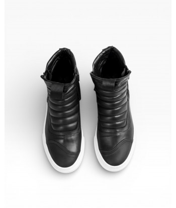 DAMPER ZIP NAPPA NERO BRUNO BORDESE