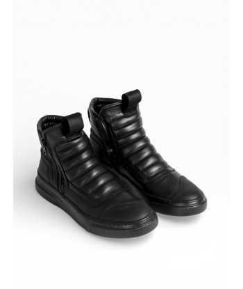 DAMPERZIP BLACK LEATHER BLACK SOLE