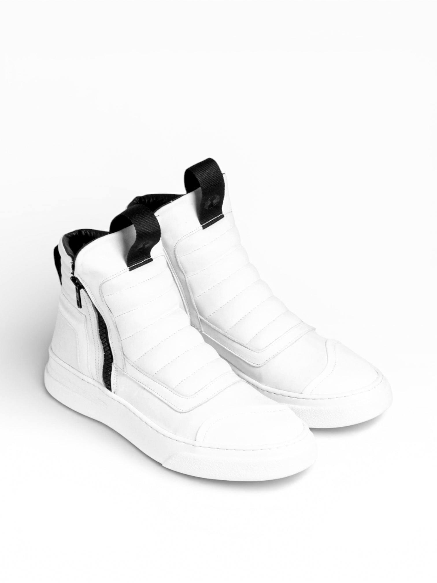DAMPERZIP WHITE LEATHER WHITE SOLE
