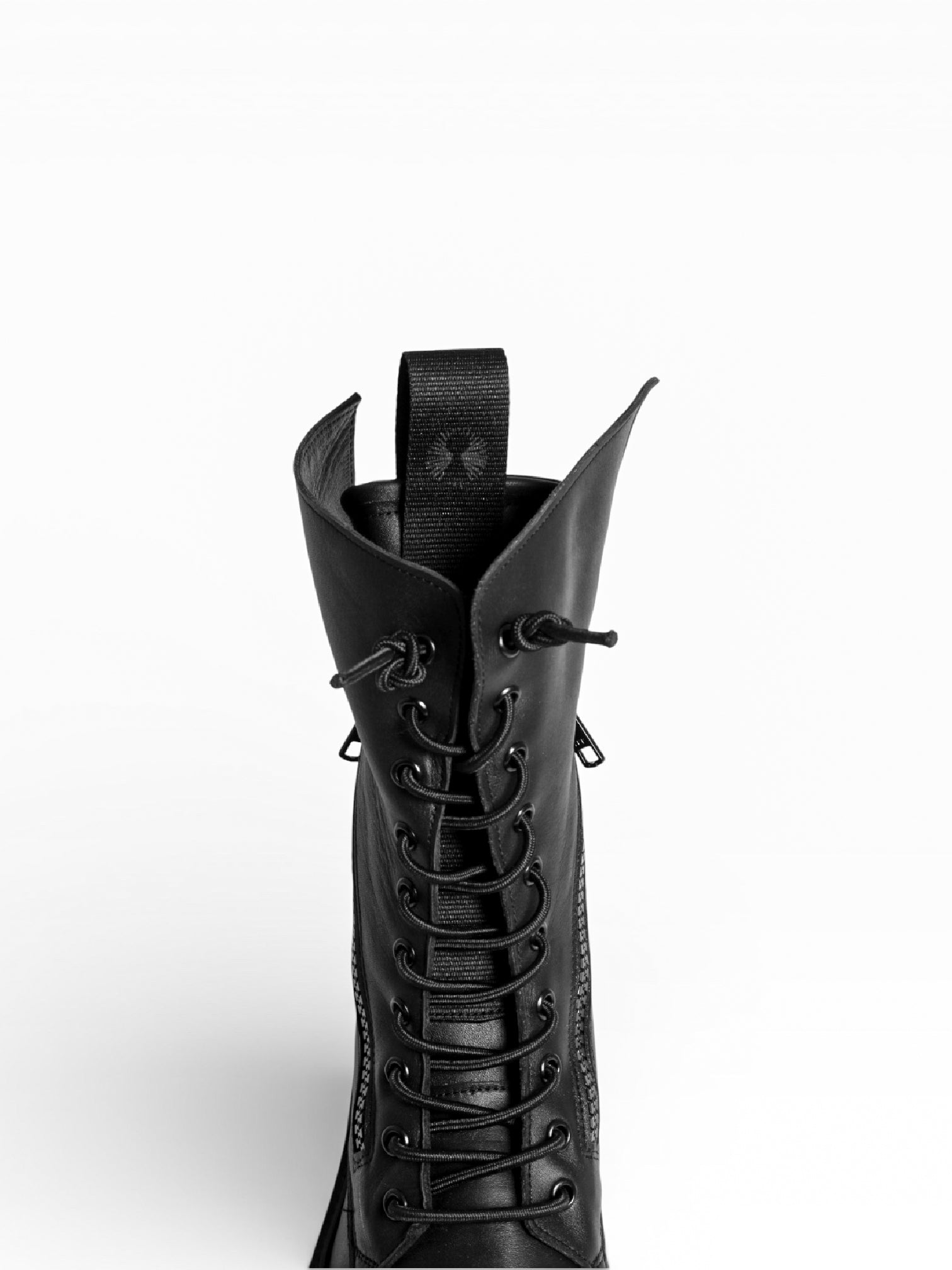 PAOLA GRIS VINTAGE LEATHER BLACK SOLE