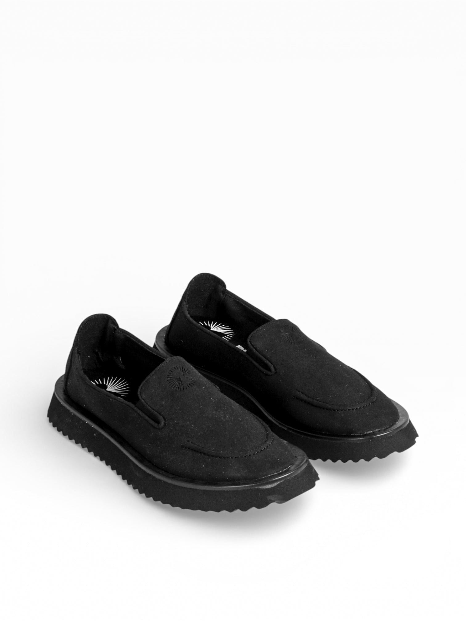 LOAFER - Black suede black sole