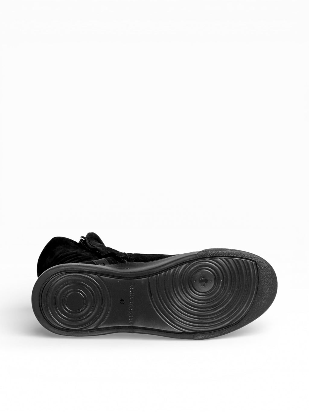 MOTO BLACK SUEDE BLACK SOLE