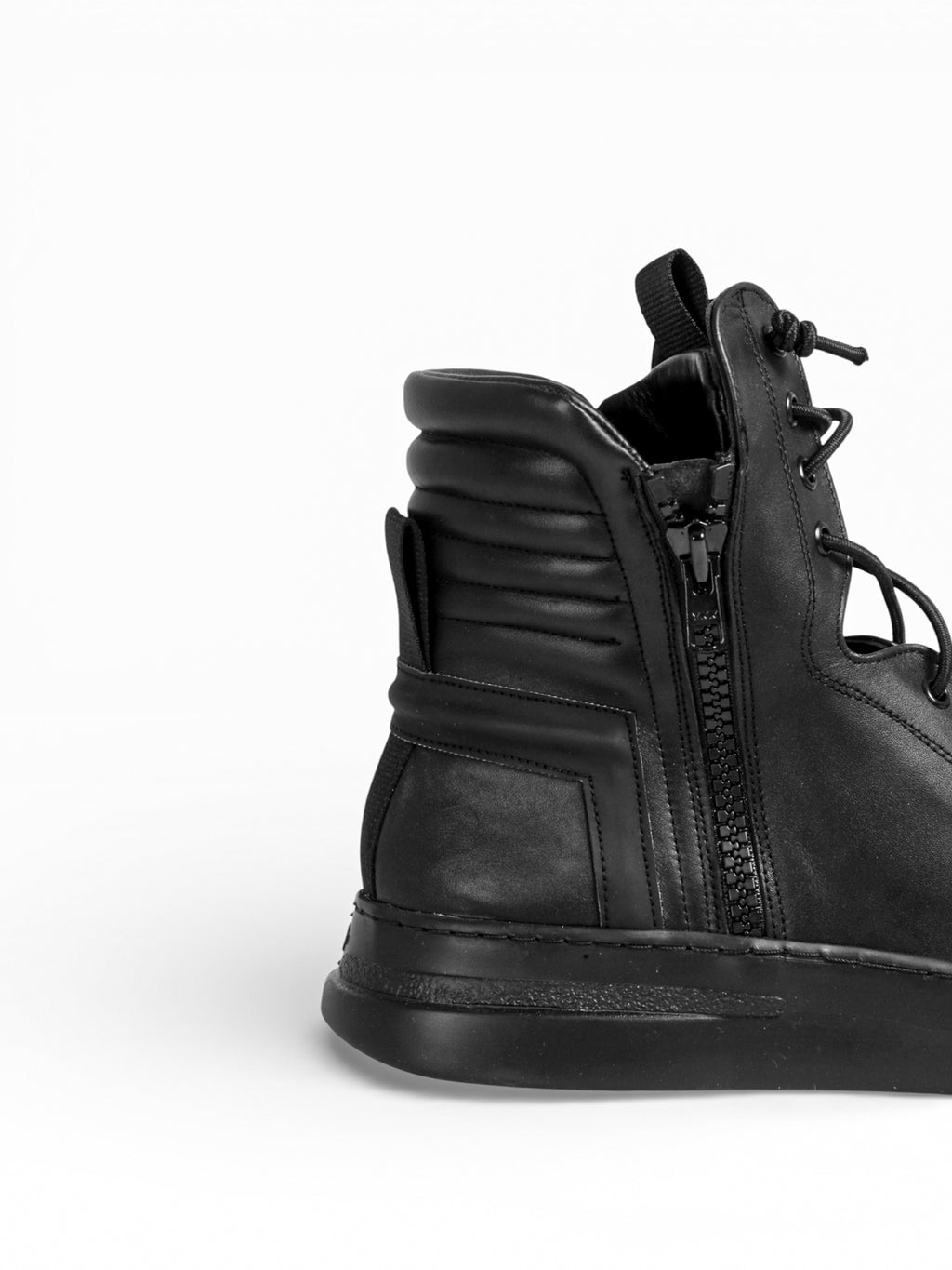 JOSEPH BLACK LEATHER BLACK SOLE