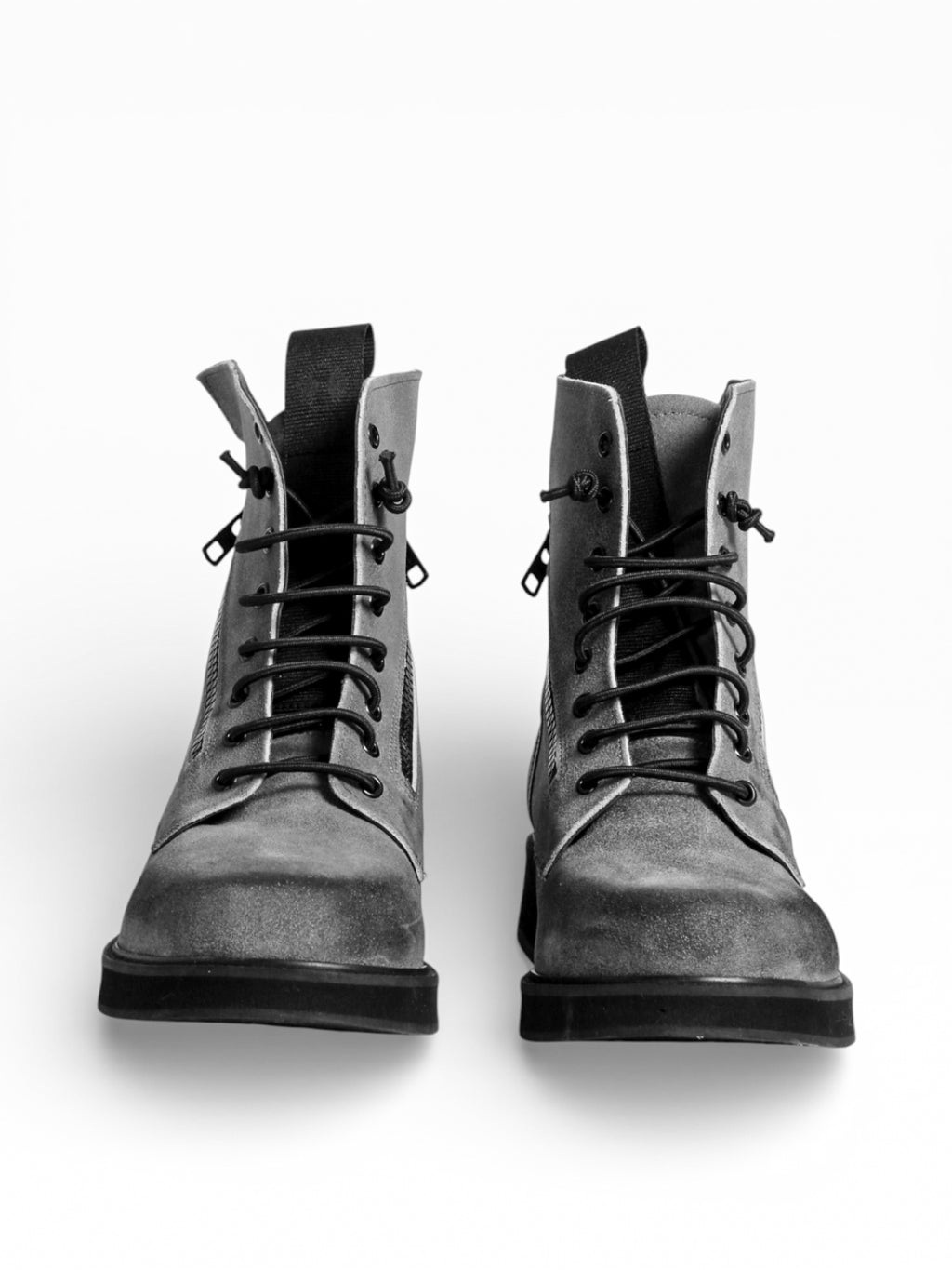 BIC GRIS VINTAGE LEATHER BLACK SOLE