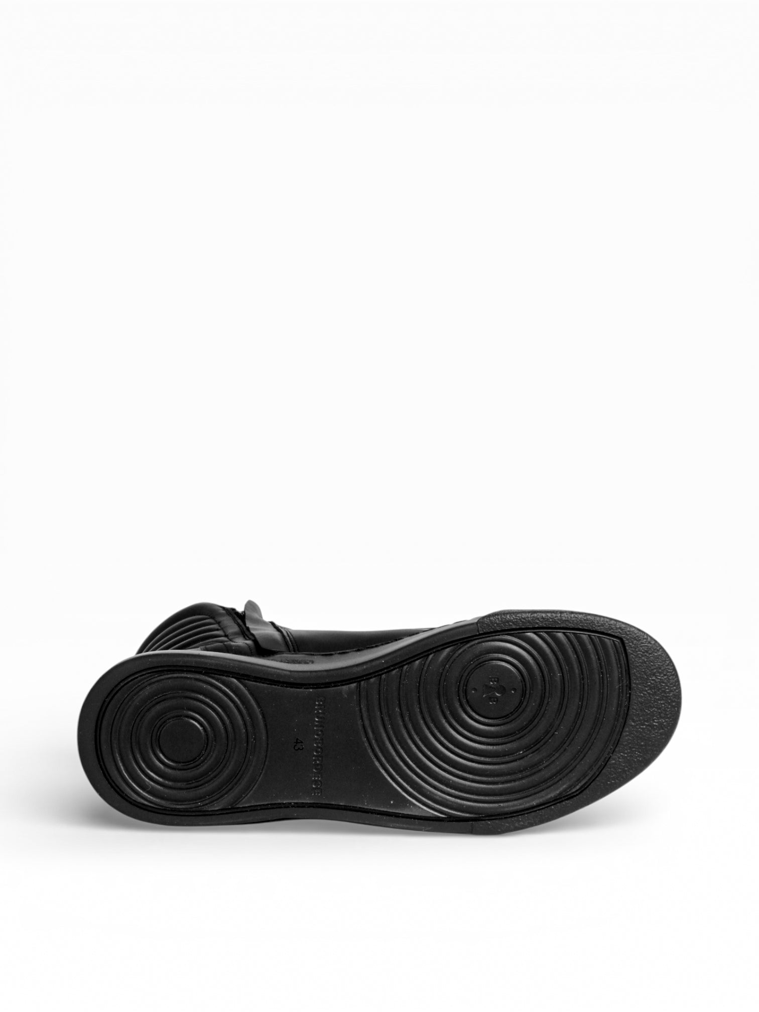 Men's leather ankle sneaker black double zip - JOSEPH | Bruno Bordese