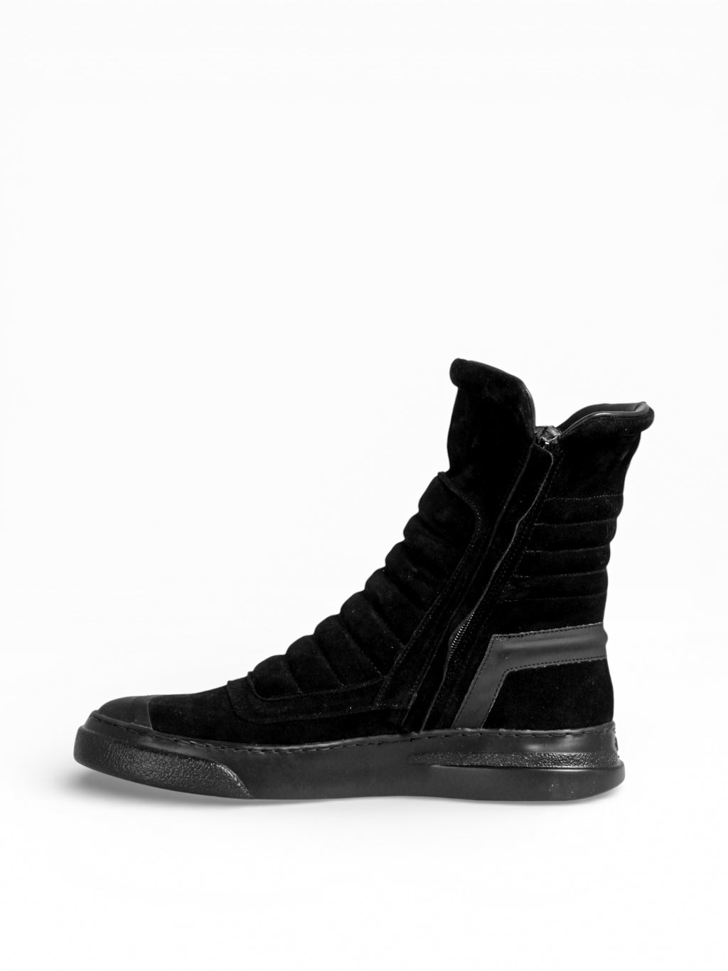 MOTO BLACK SUEDE BLACK SOLE