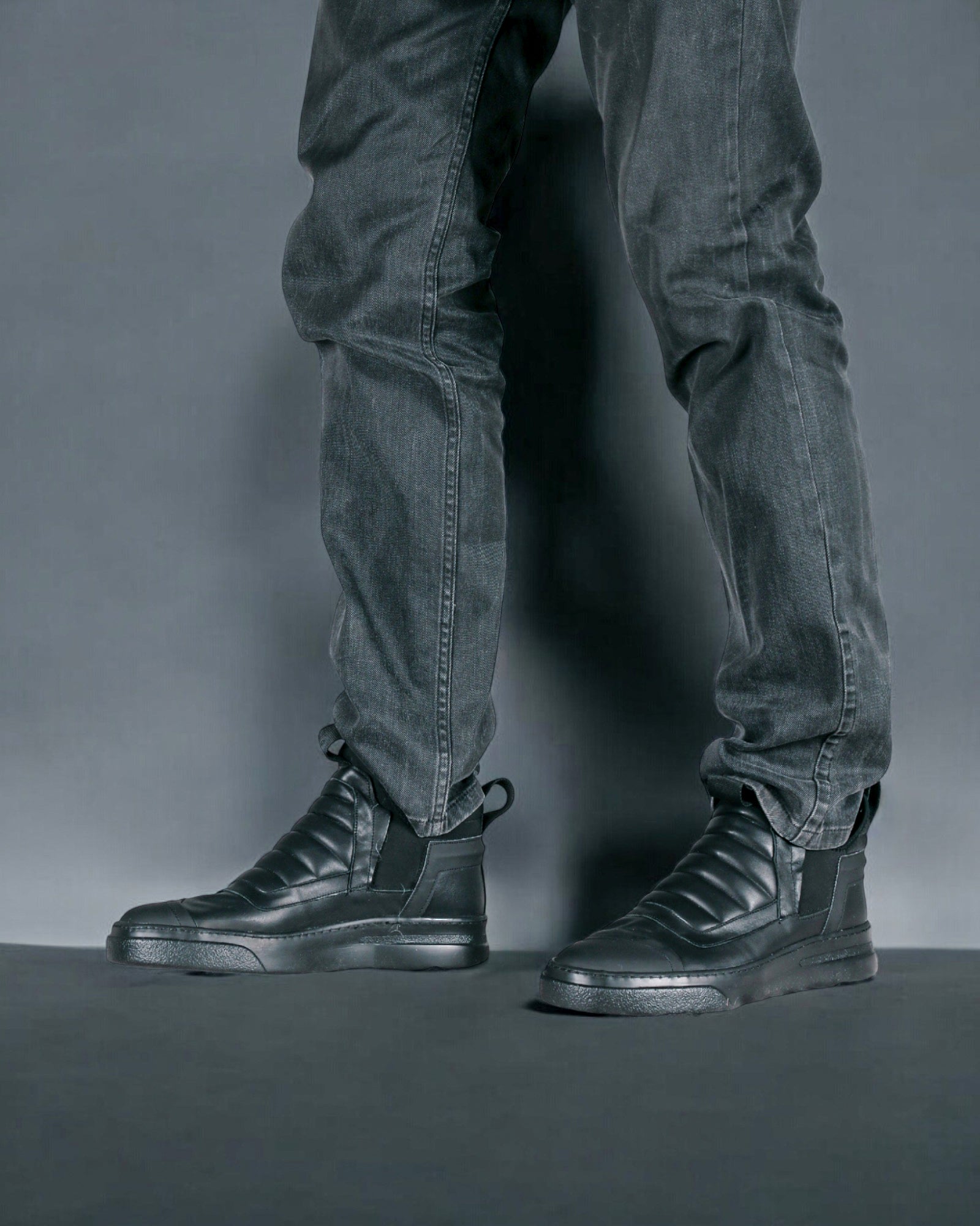 DAMPER BLACK LEATHER BLACK SOLE