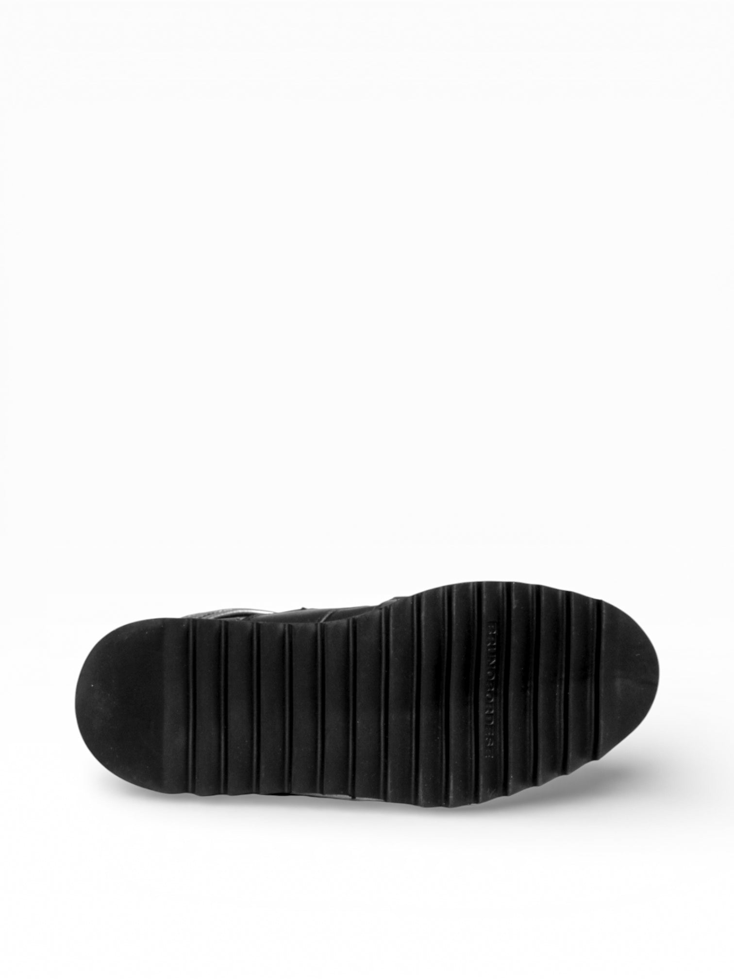 BURNING - Black leather black sole