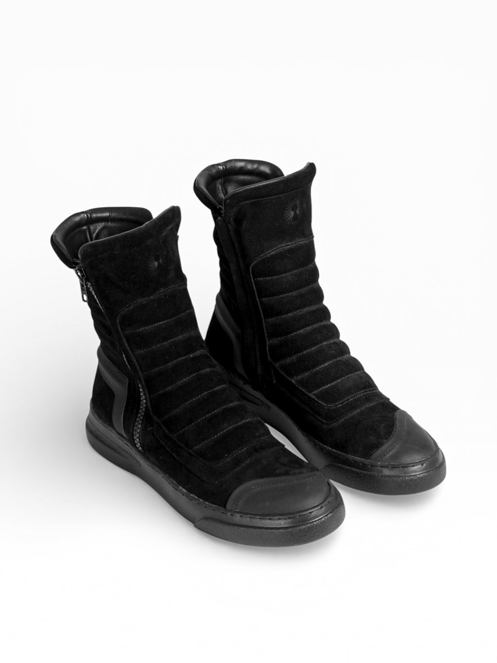 MOTO BLACK SUEDE BLACK SOLE