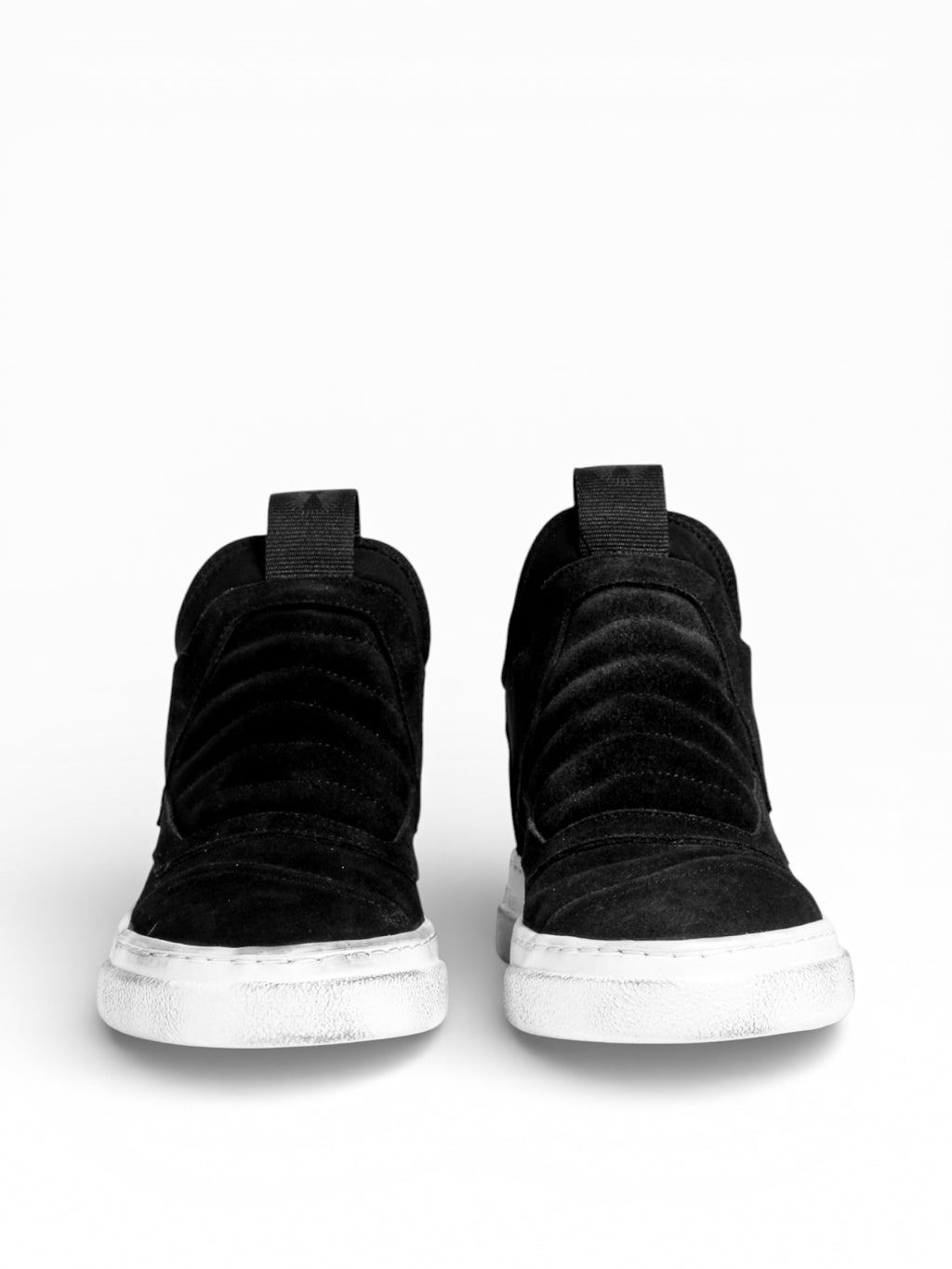 DAMPER WASHED BLACK SUEDE WHITE SOLE