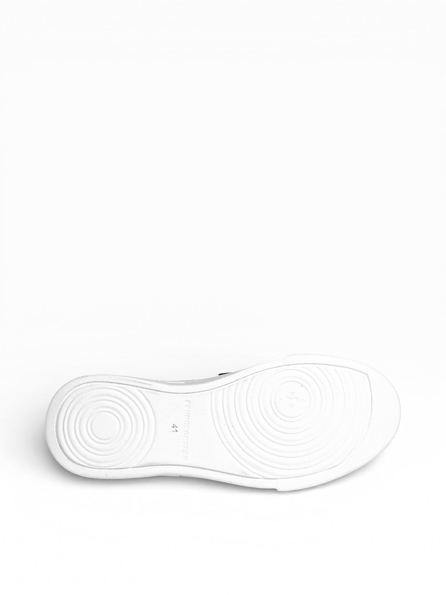 DAMPER - Black leather white sole