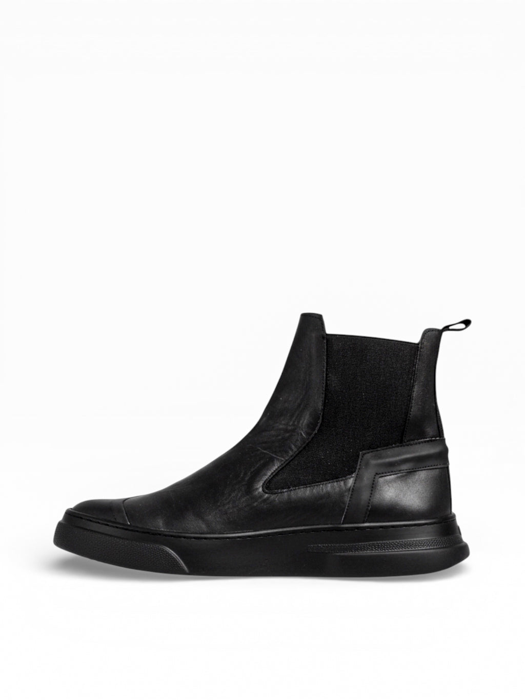 FLAYER BLACK LEATHER BLACK SOLE