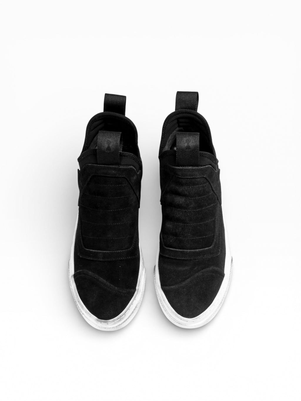 DAMPER WASHED BLACK SUEDE WHITE SOLE