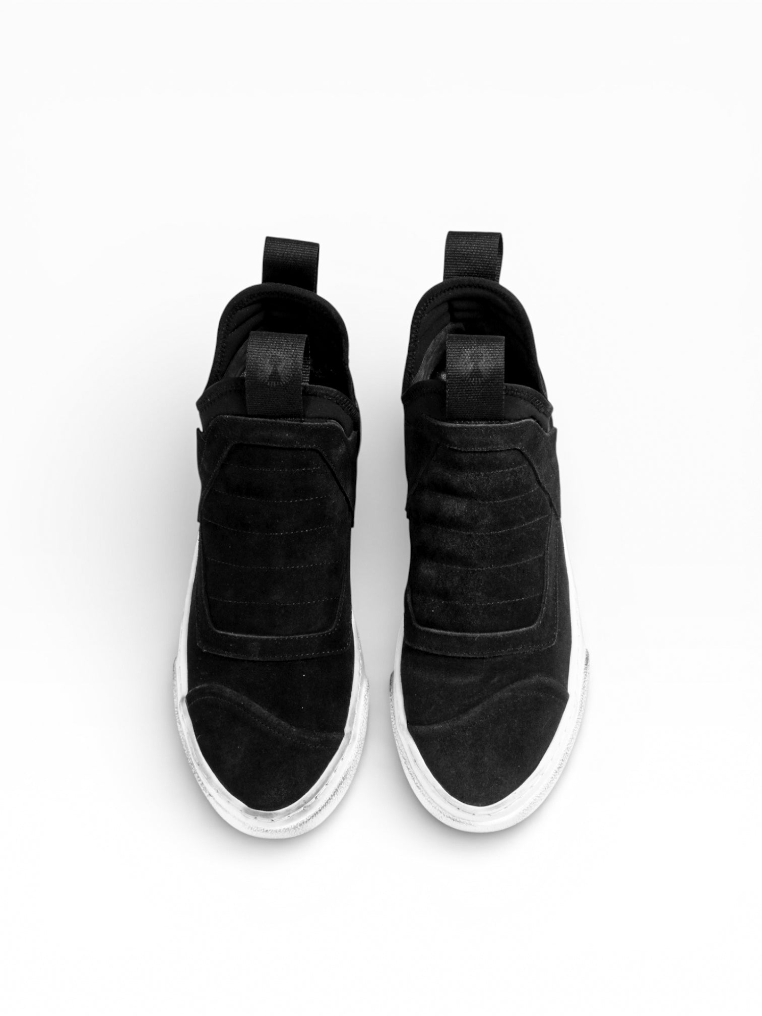 DAMPER WASHED BLACK SUEDE WHITE SOLE