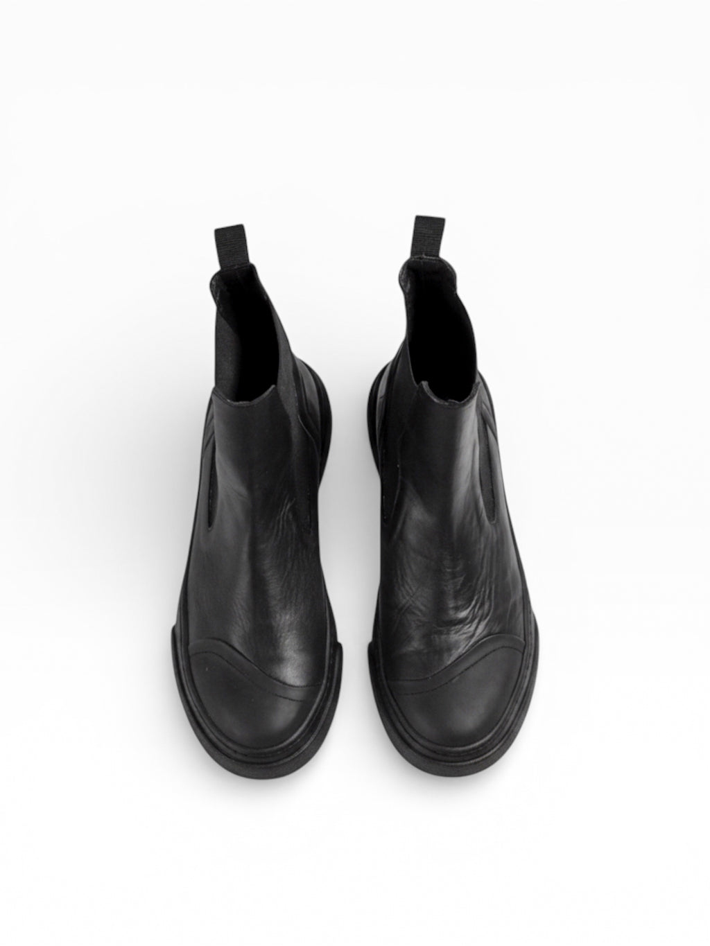 FLAYER BLACK LEATHER BLACK SOLE