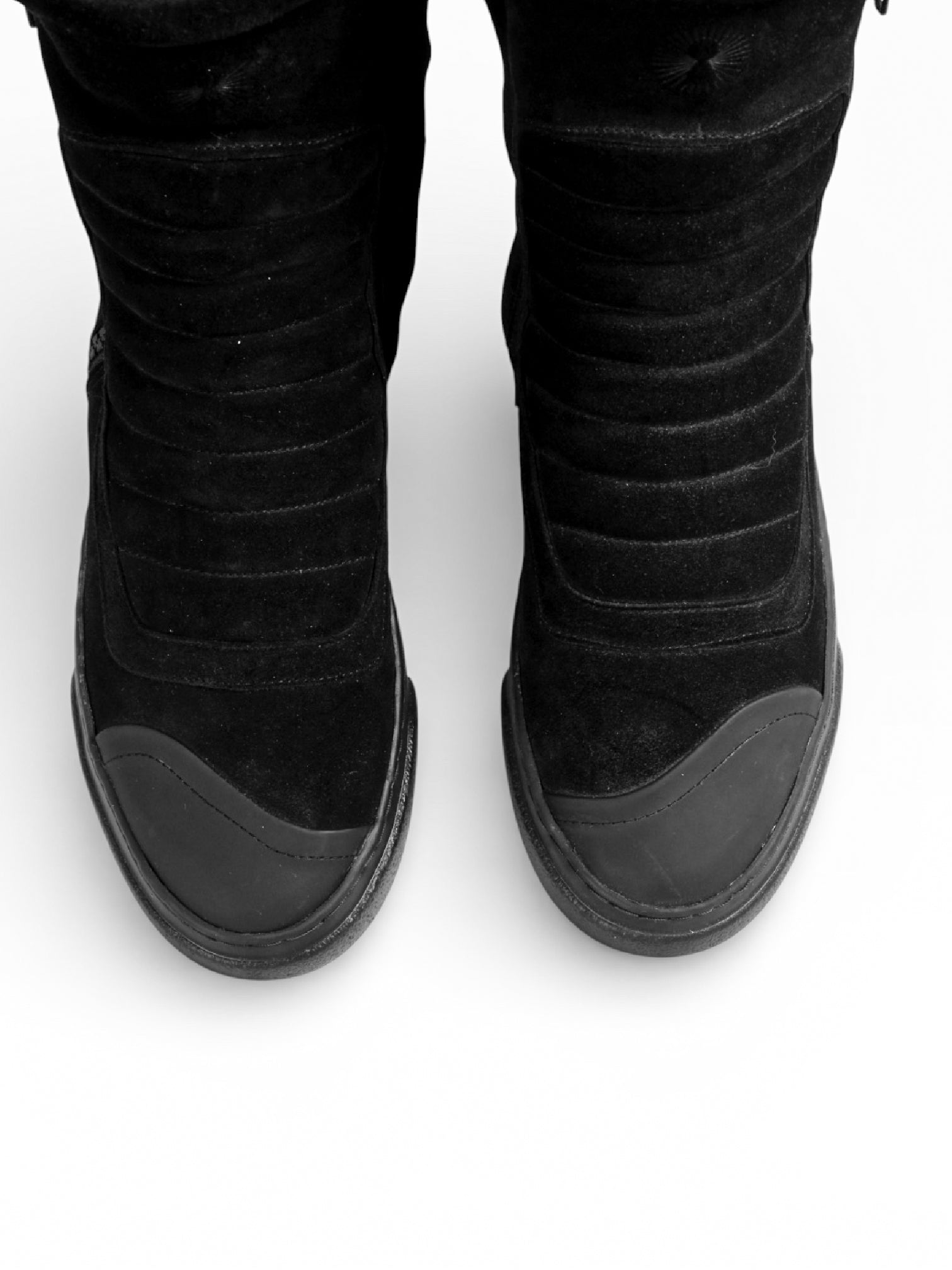 MOTO BLACK SUEDE BLACK SOLE