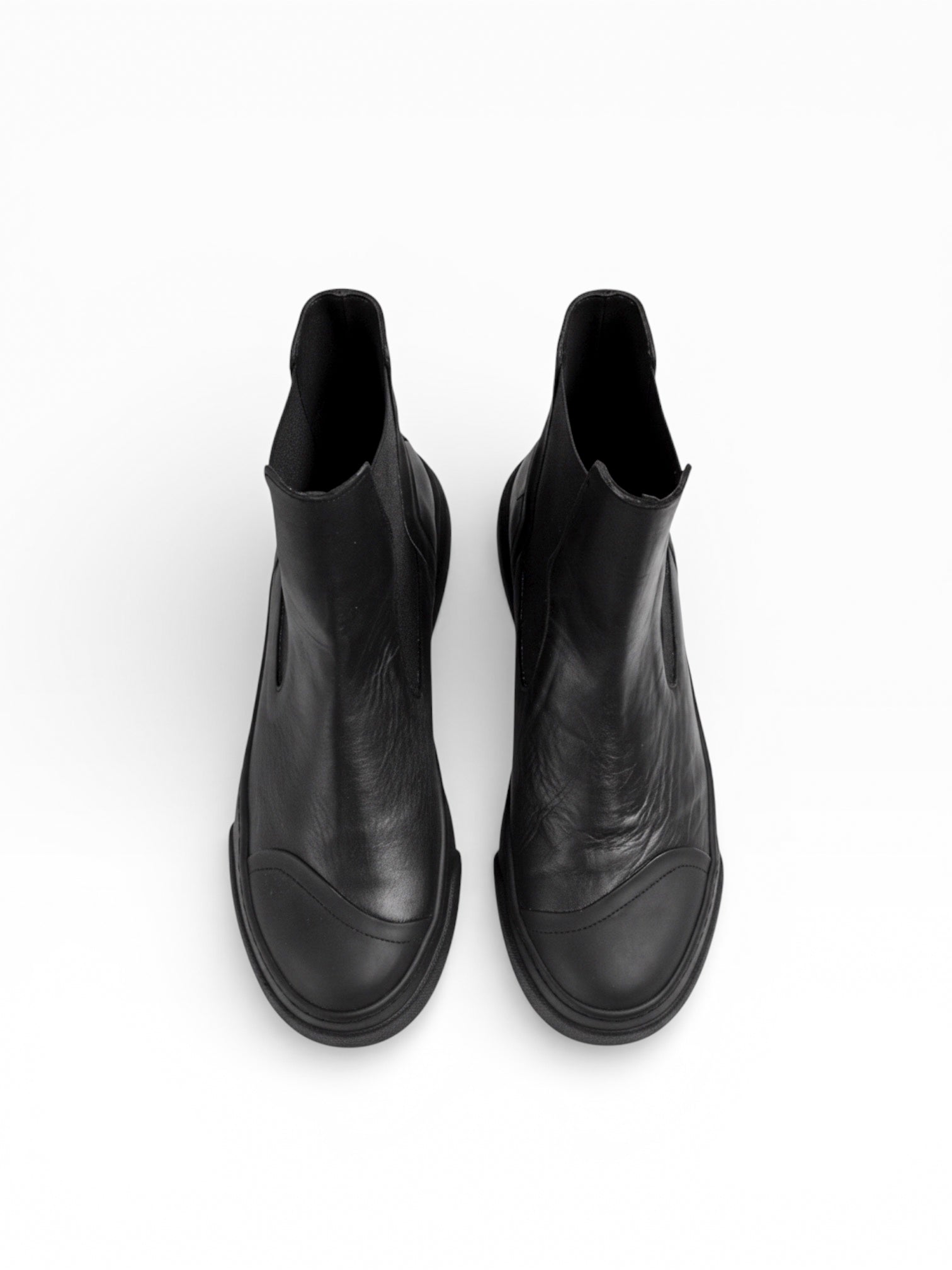 FLAYER BLACK LEATHER BLACK SOLE