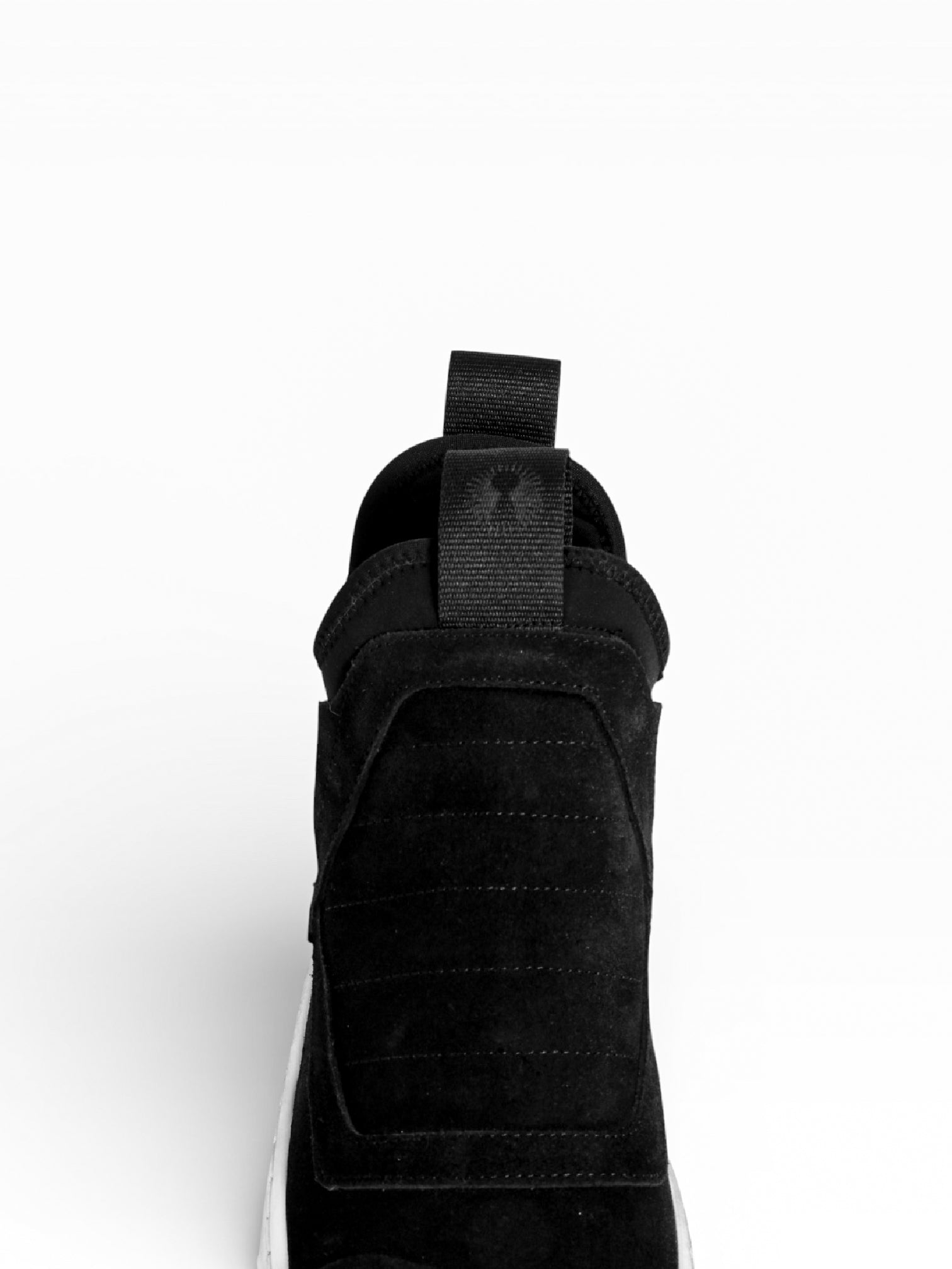 DAMPER WASHED BLACK SUEDE WHITE SOLE