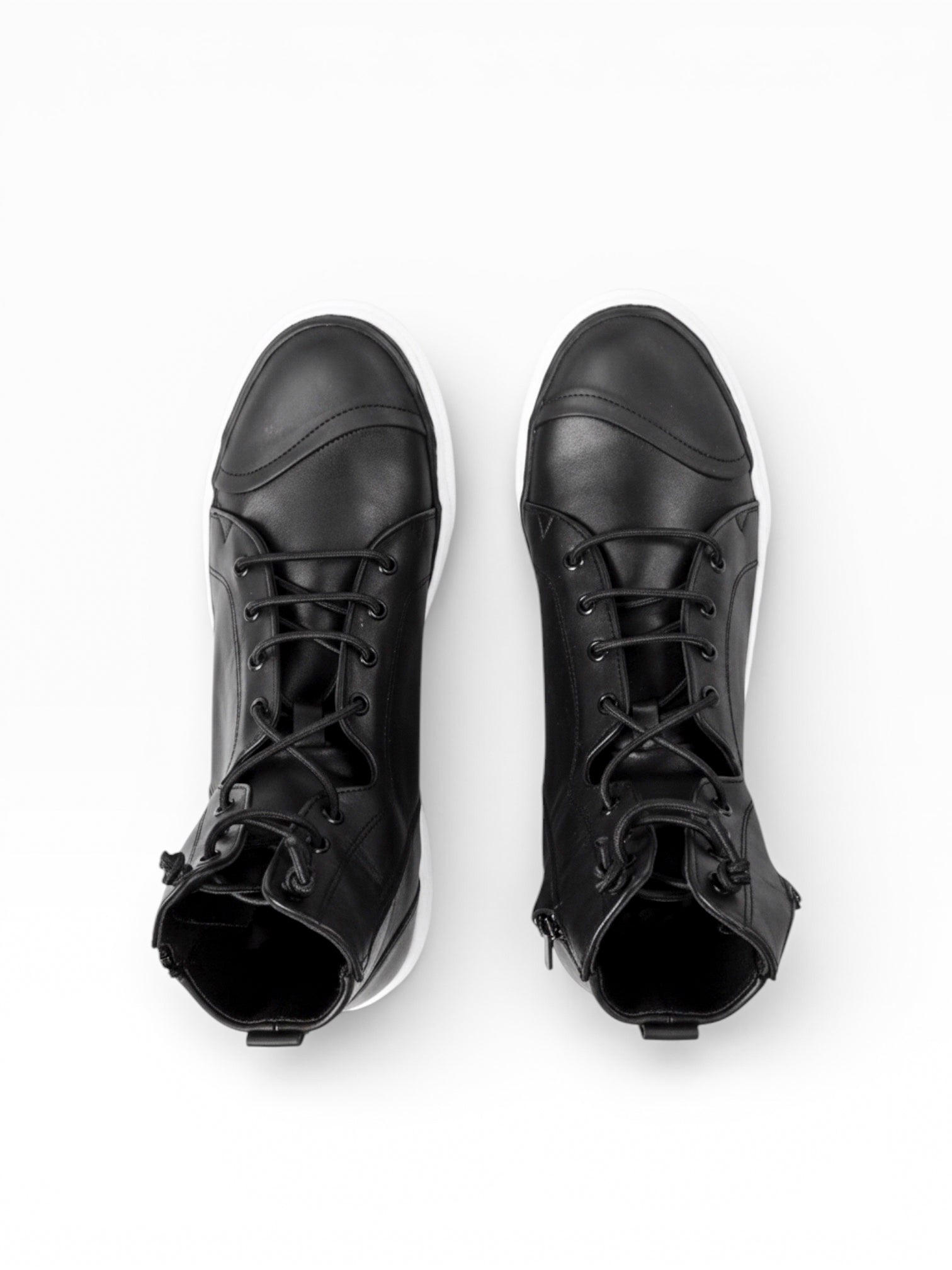 JOSEPH - Black leather white sole