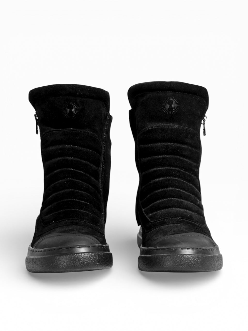 MOTO BLACK SUEDE BLACK SOLE