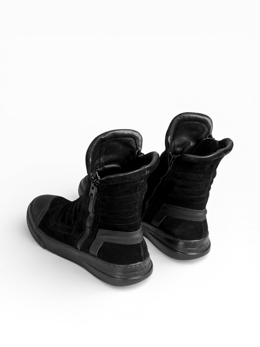 MOTO BLACK SUEDE BLACK SOLE