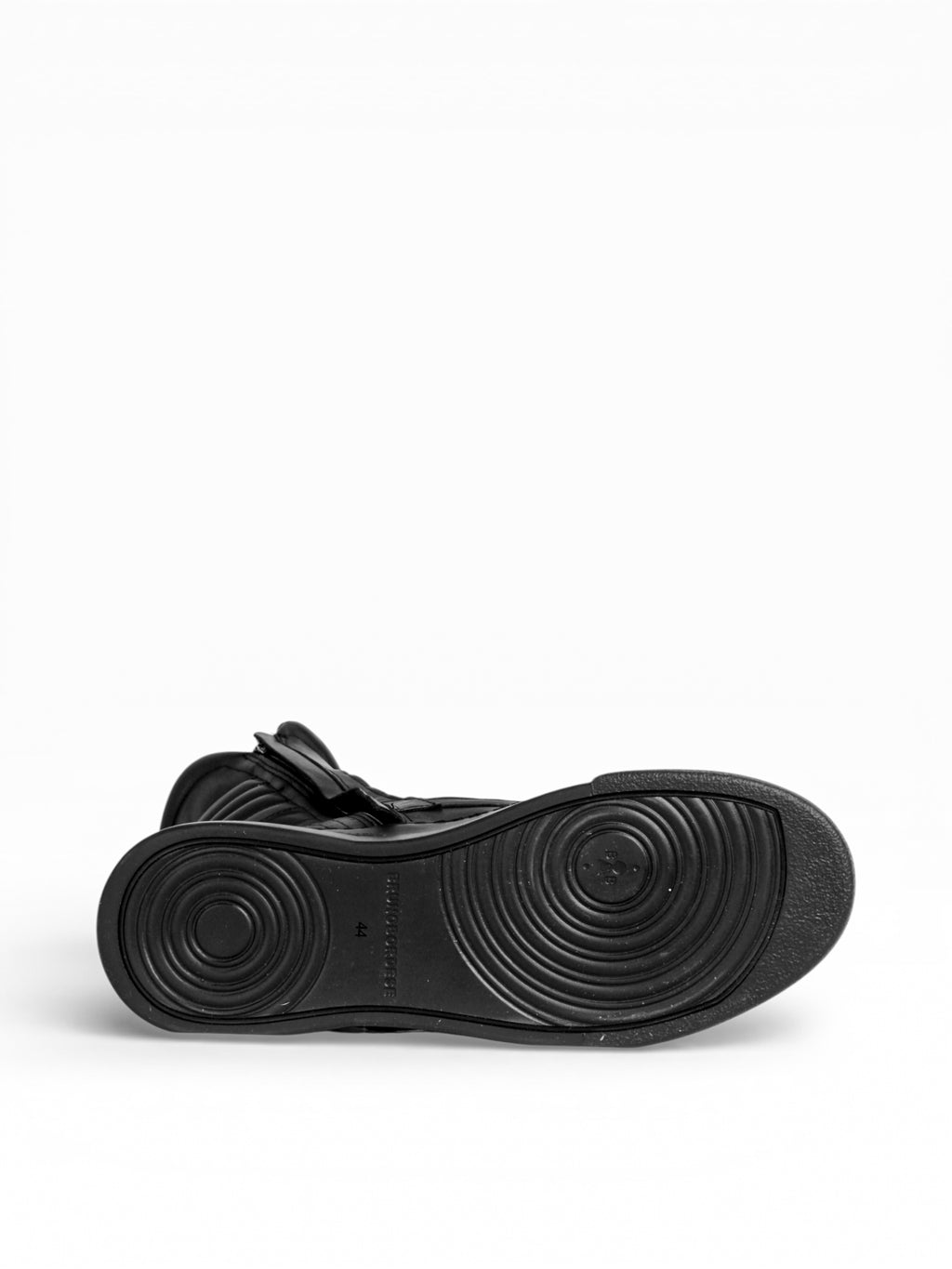 MOTO - Black leather black sole