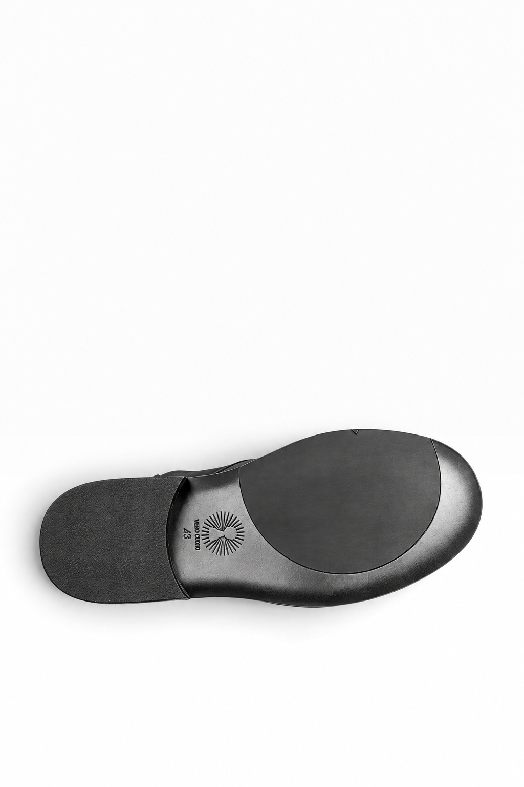 BULK – Schwarzer Lederstiefel mit Ledersohle