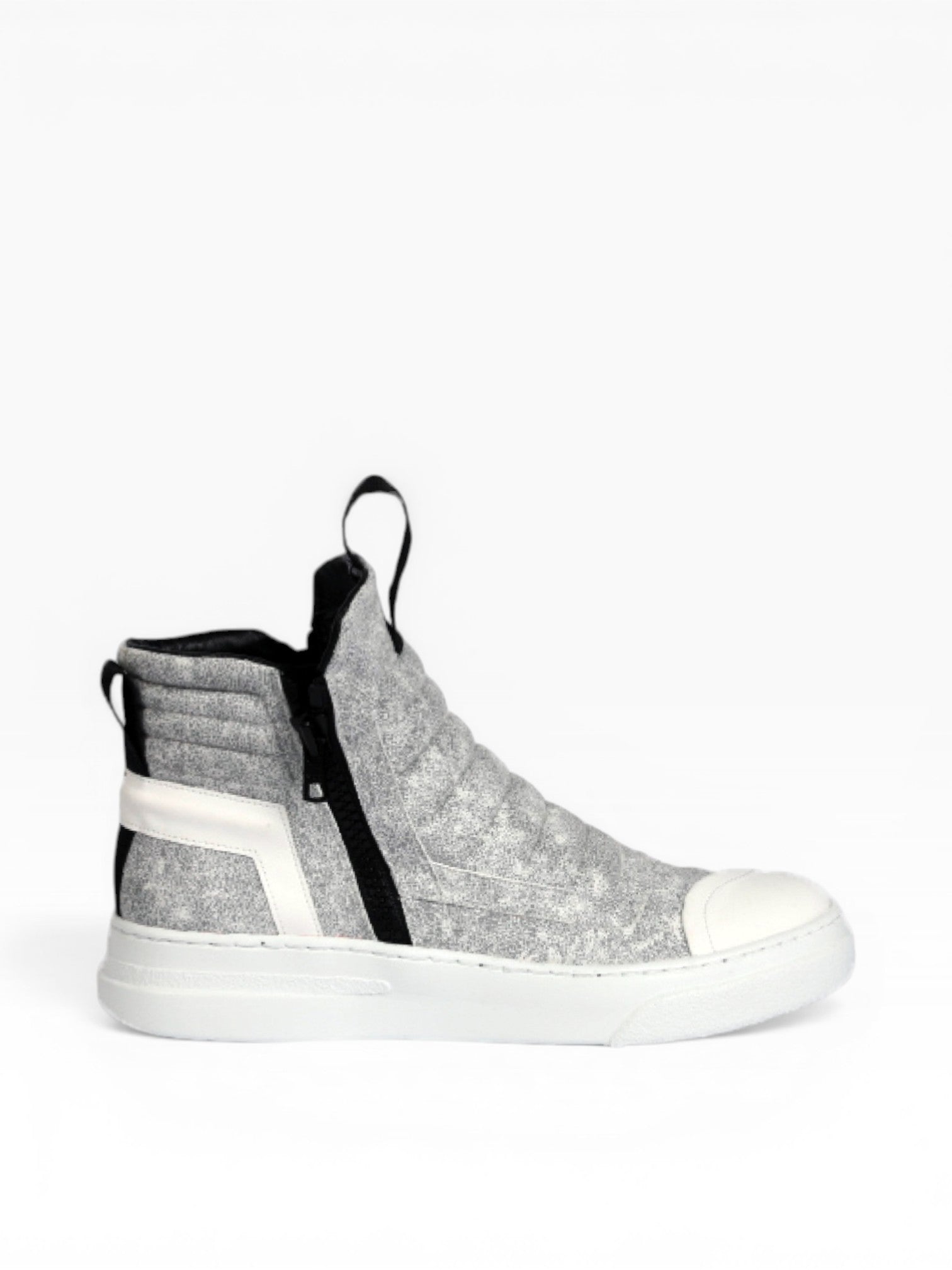 DAMPERZIP - White craclè white sole