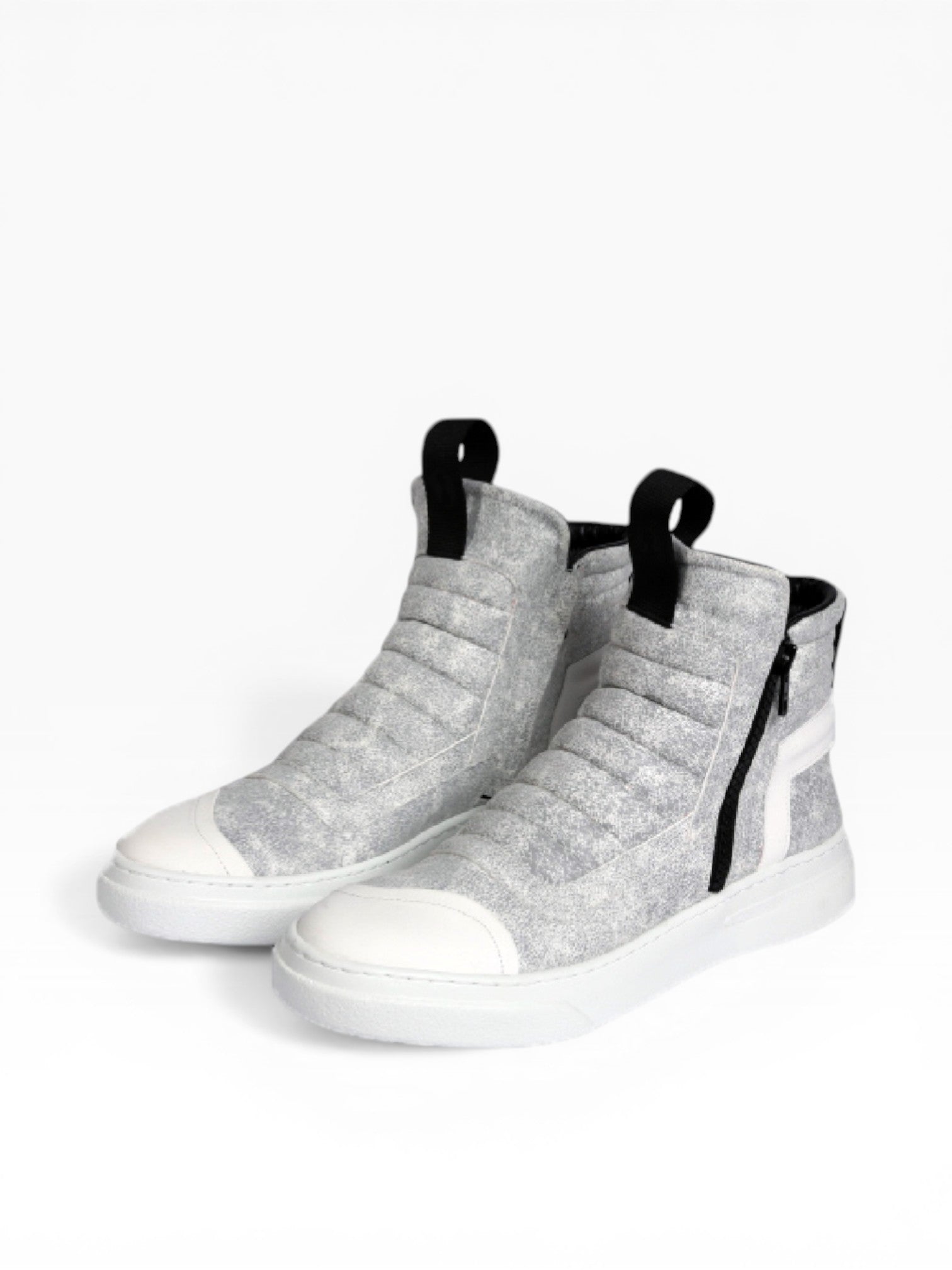 DAMPERZIP - White craclè white sole