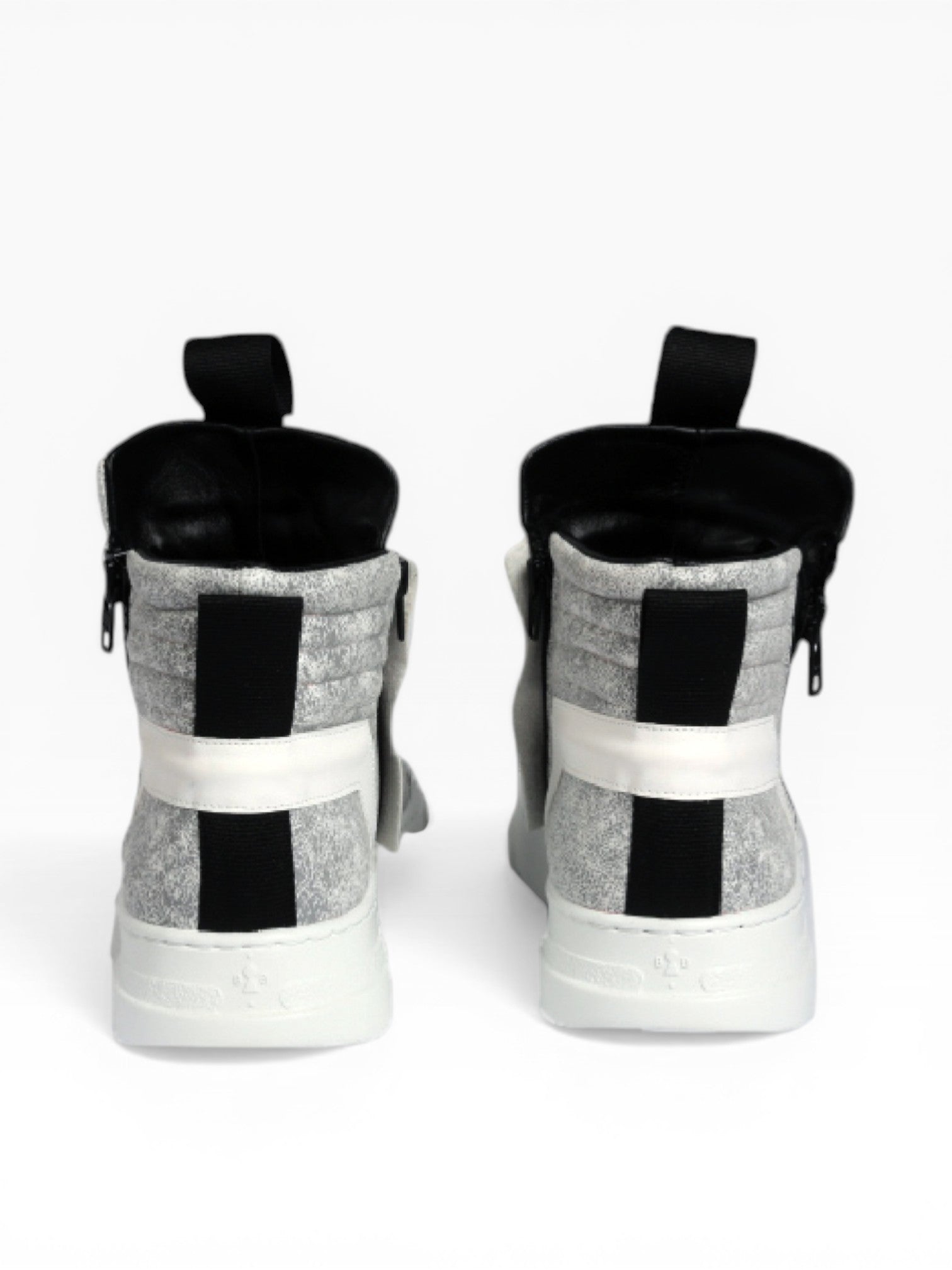 DAMPERZIP - White craclè white sole