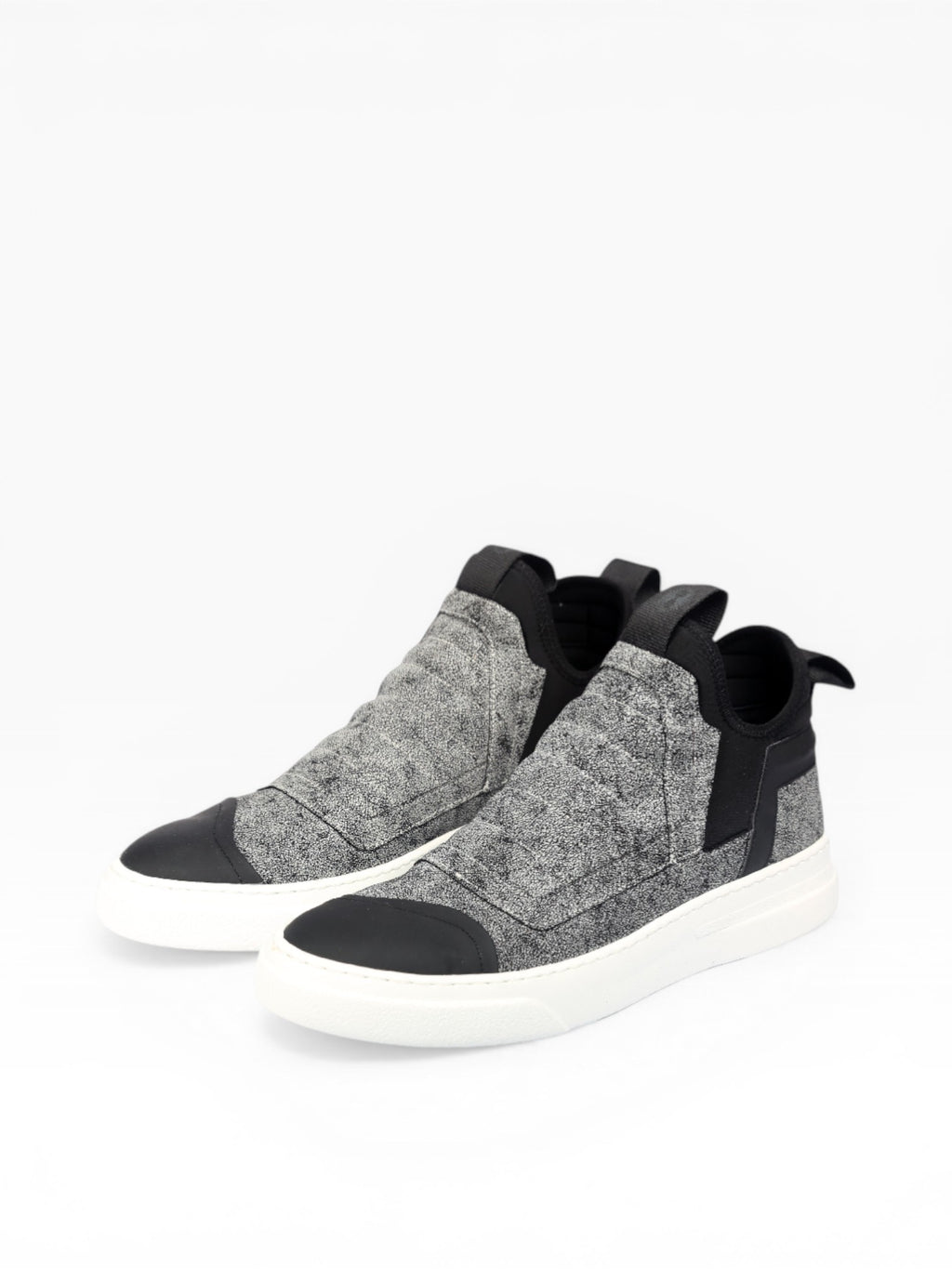 DAMPER - Black craclè white sole