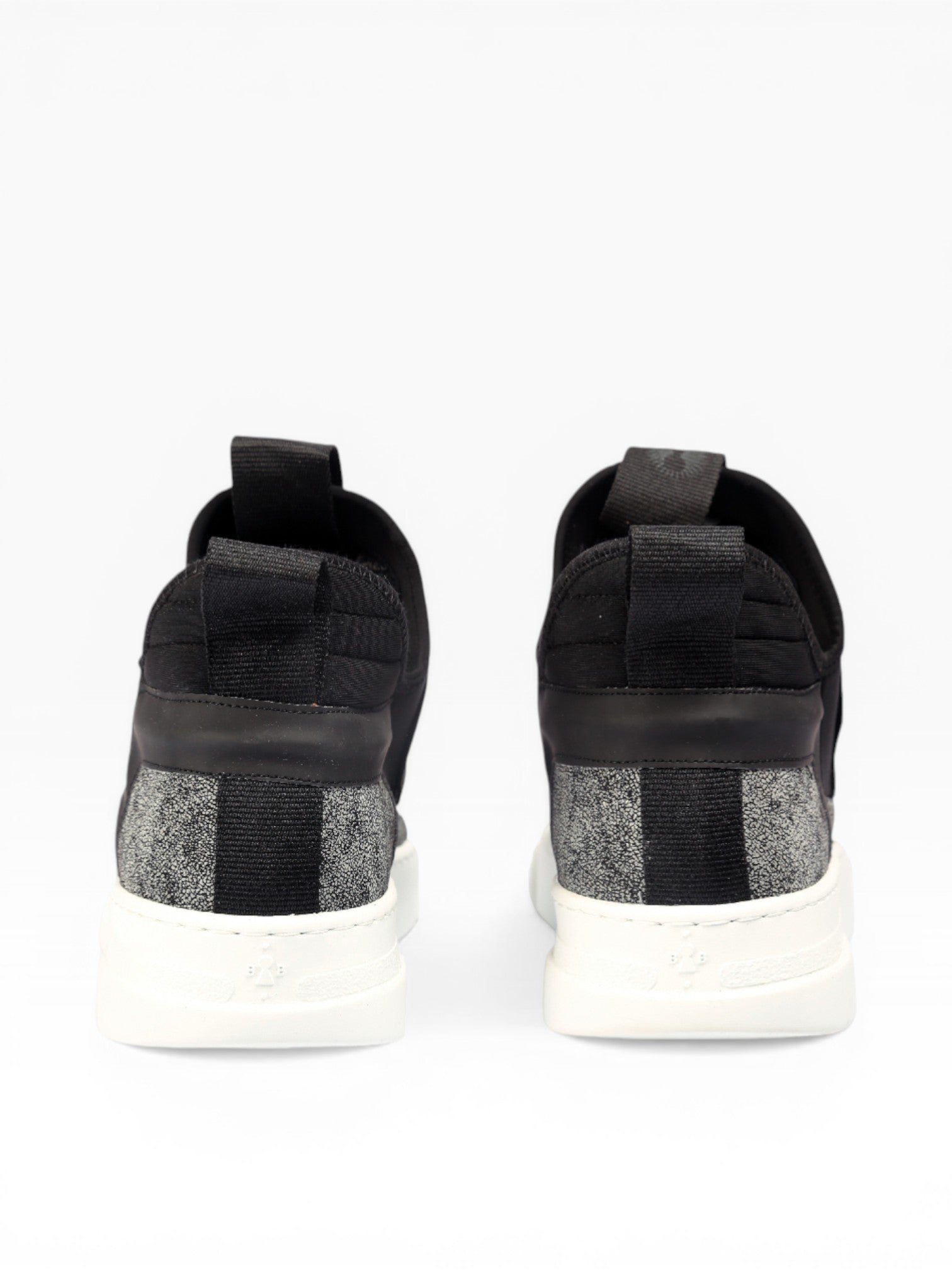 DAMPER - Black craclè white sole