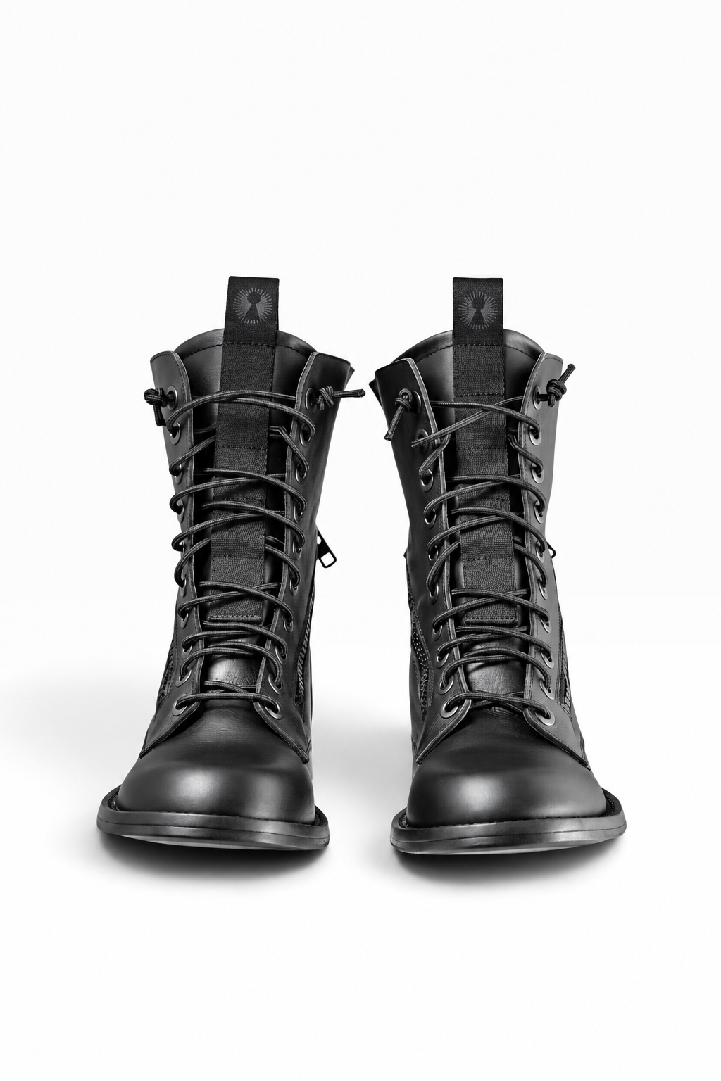 ELLEN – Stivale in pelle nera fondo cuoio