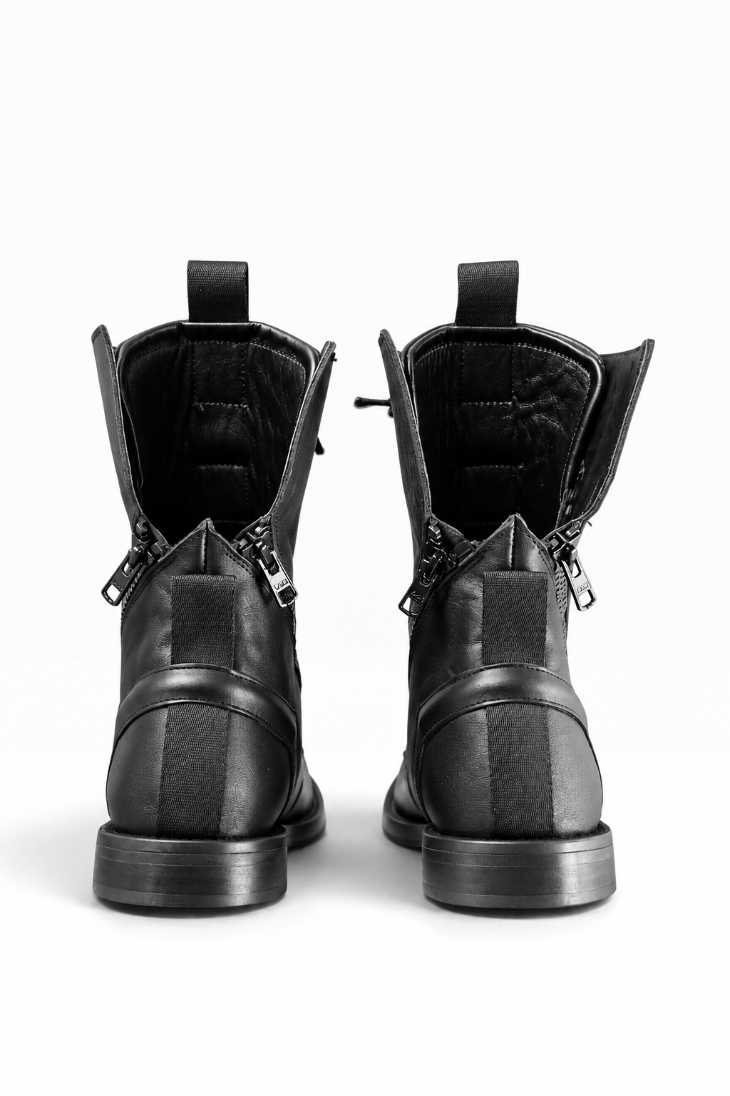 ELLEN – Stivale in pelle nera fondo cuoio
