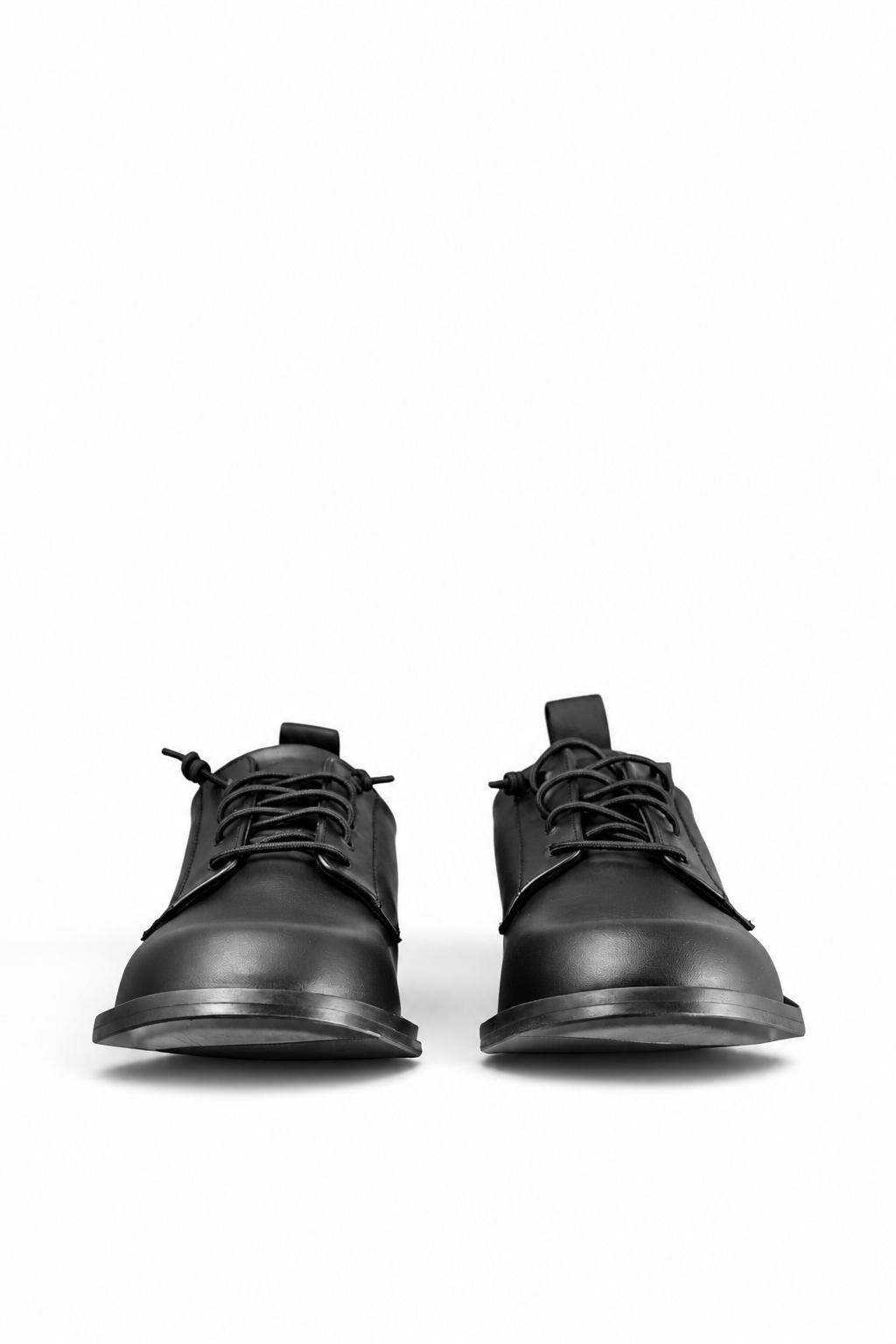 FOON – Schwarze Leder-Derbys mit Ledersohle