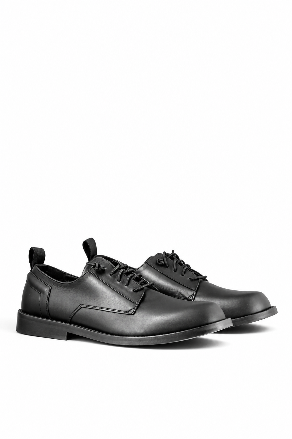 FOON – Schwarze Leder-Derbys mit Ledersohle