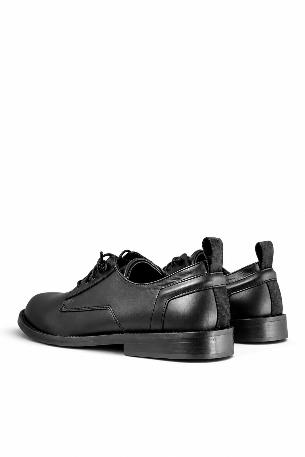 FOON – Schwarze Leder-Derbys mit Ledersohle