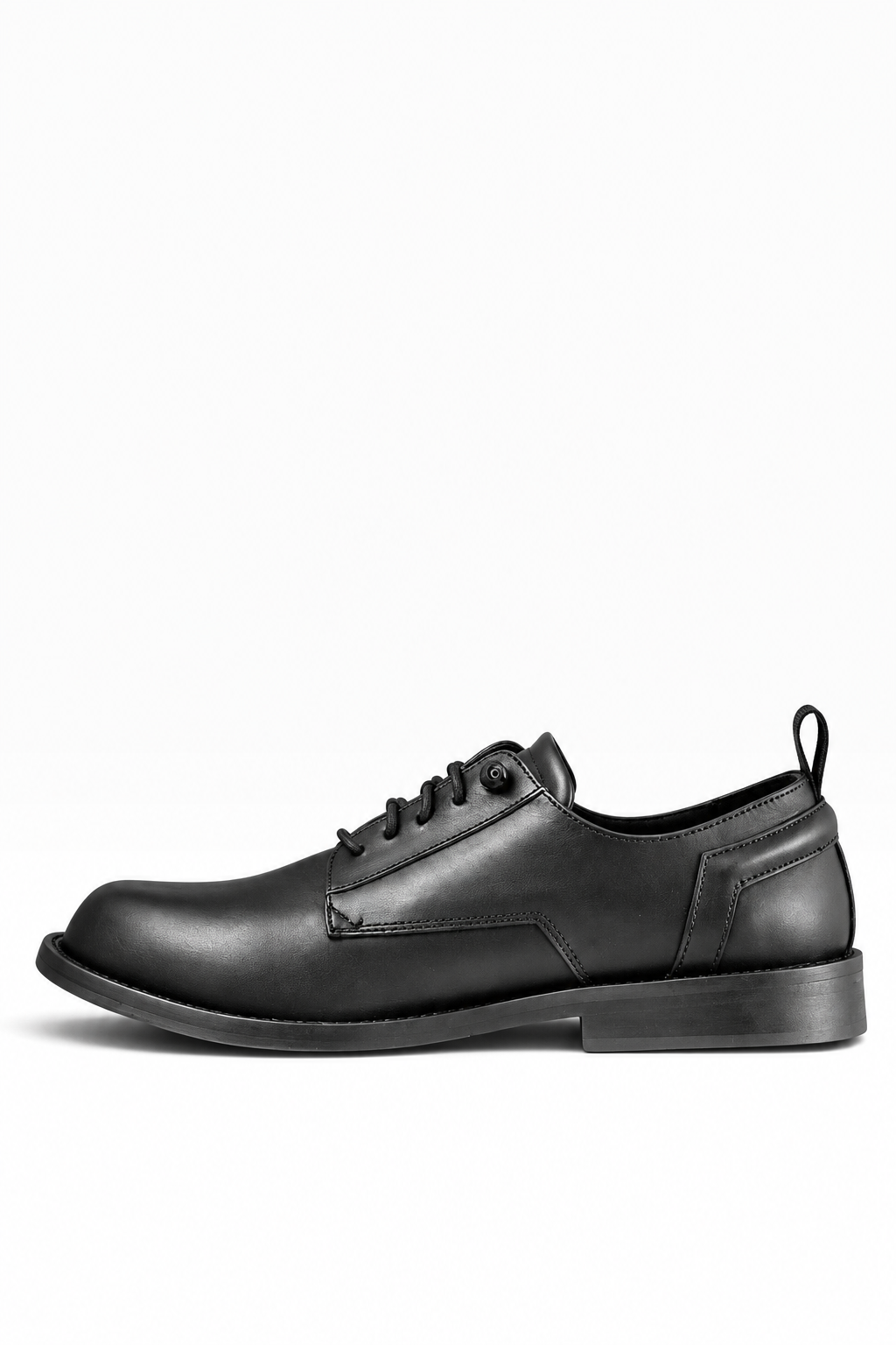 FOON – Schwarze Leder-Derbys mit Ledersohle