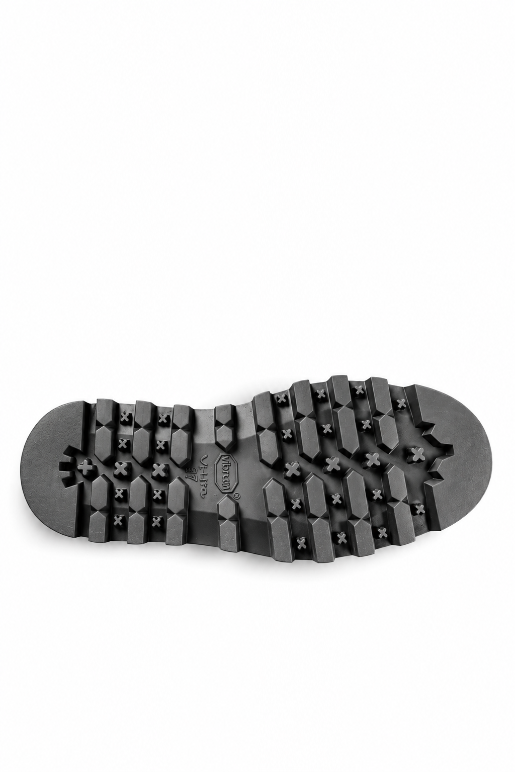 FUJI – Schwarzer Mountain-Stiefel aus Leder mit Profilsohle
