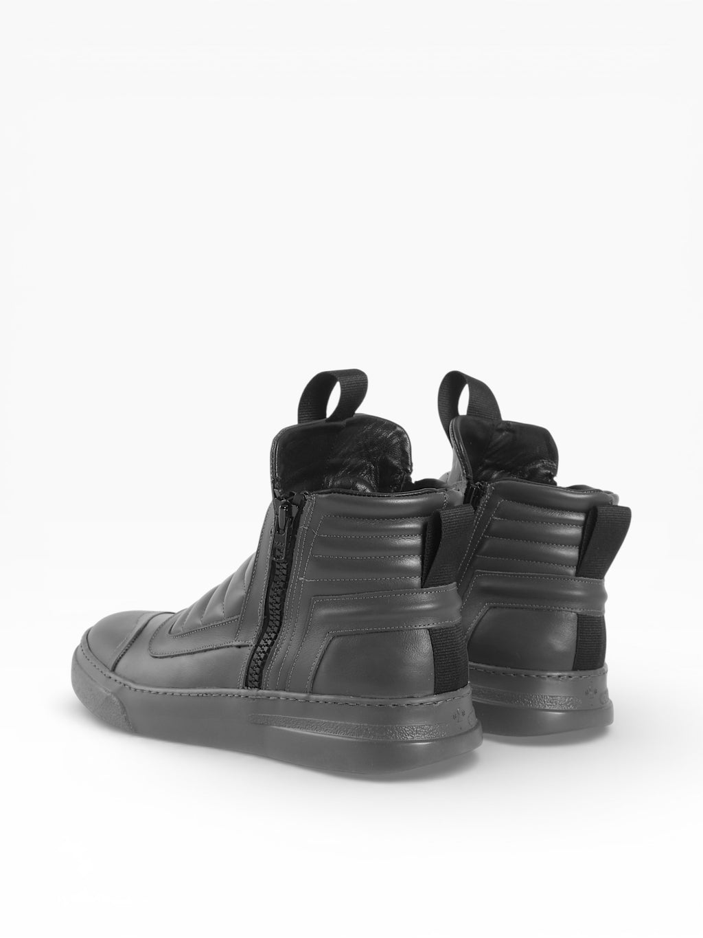 DAMPERZIP - Gray leather gray sole