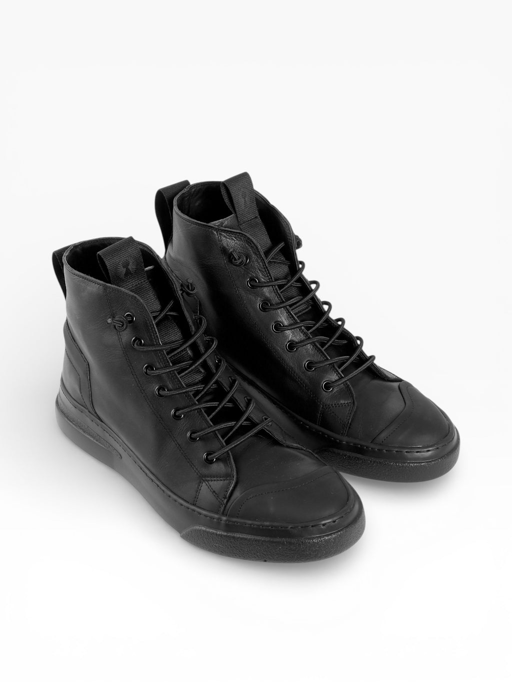 POLON BLACK LEATHER BLACK SOLE