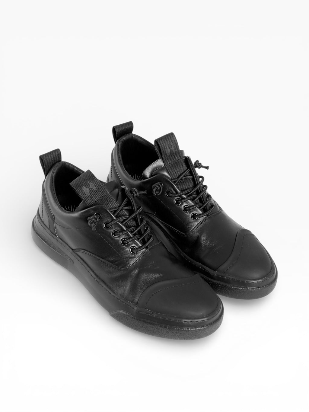 LOVE BLACK LEATHER BLACK SOLE