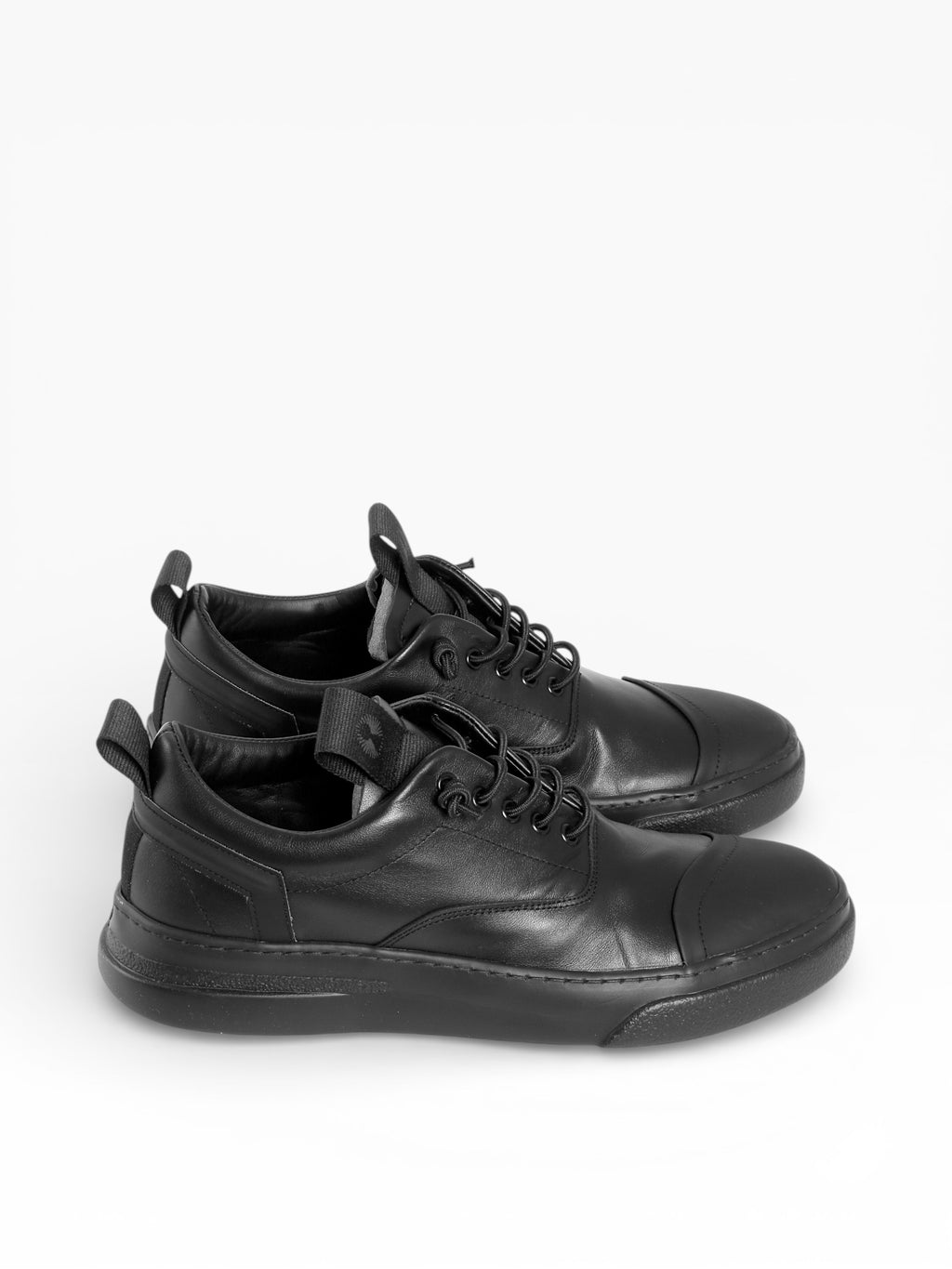 LOVE BLACK LEATHER BLACK SOLE