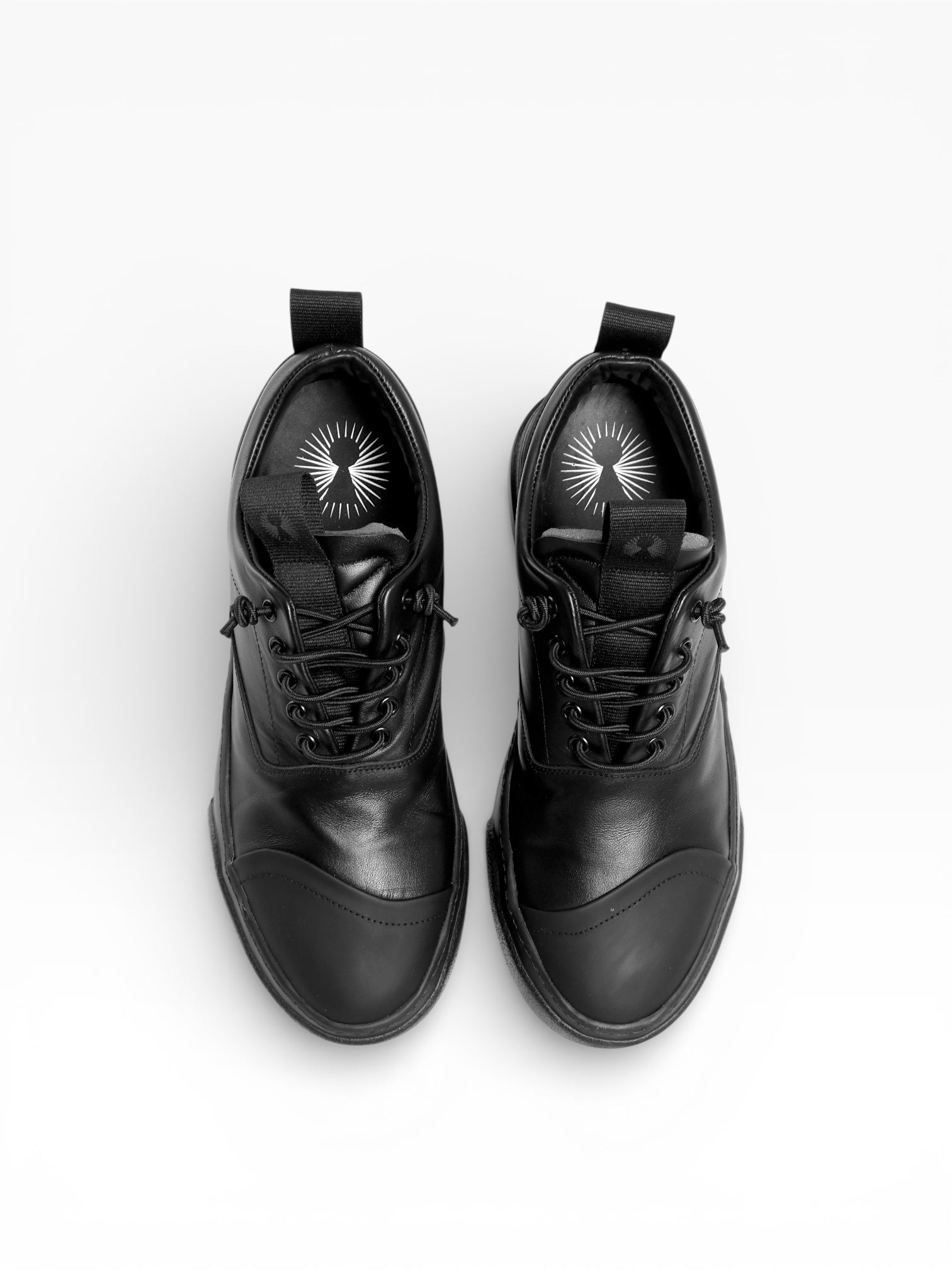 LOVE BLACK LEATHER BLACK SOLE