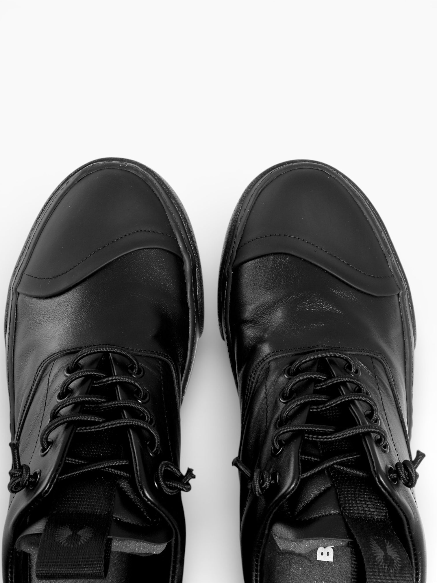 LOVE BLACK LEATHER BLACK SOLE