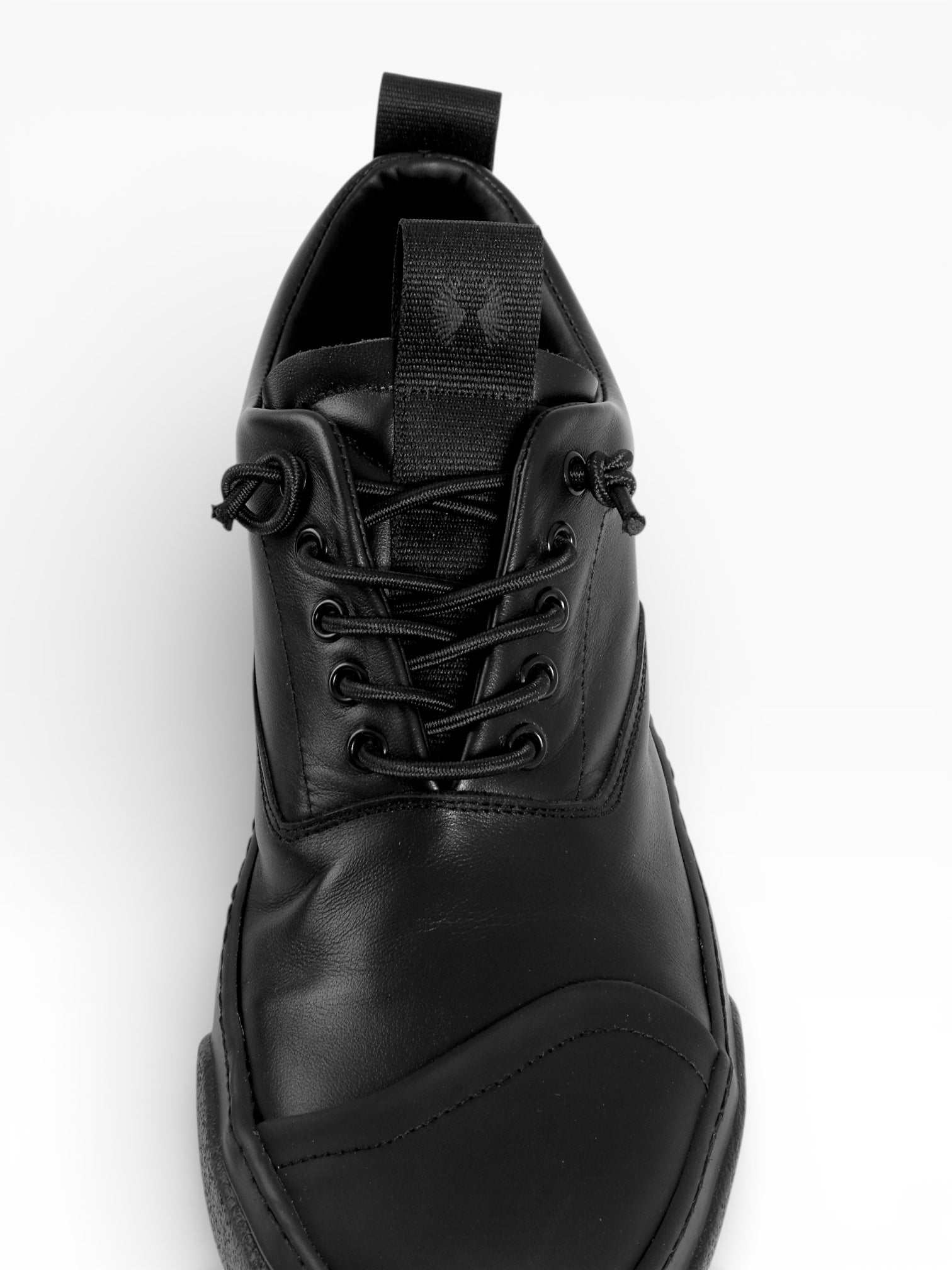 LOVE BLACK LEATHER BLACK SOLE