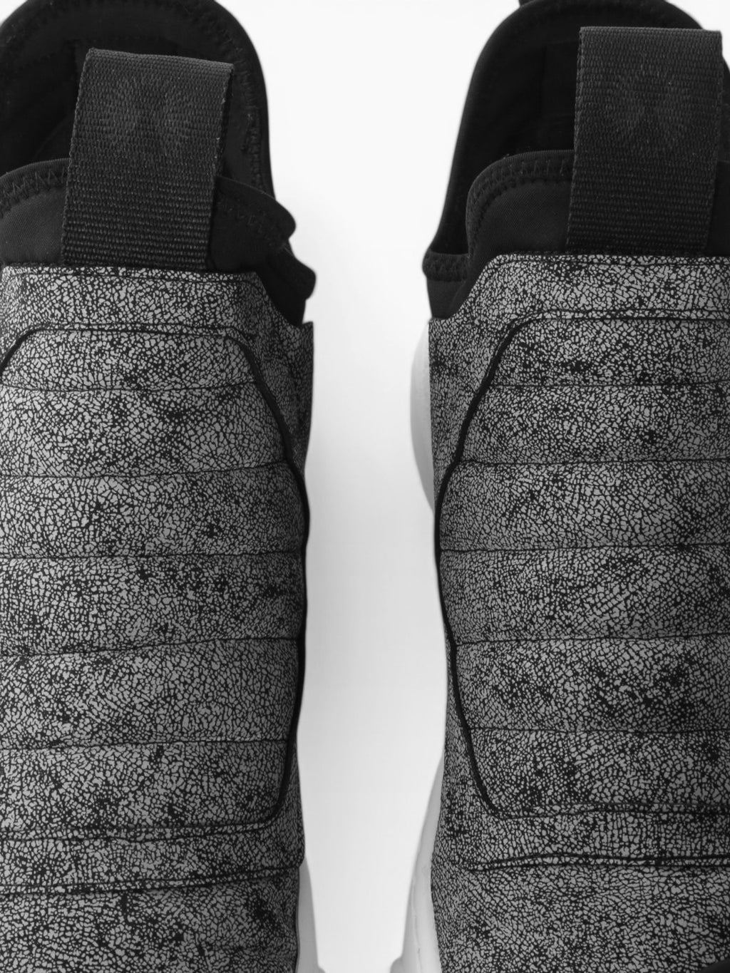 Sneaker slip on uomo in pelle craclè  fondo bianco - DAMPER