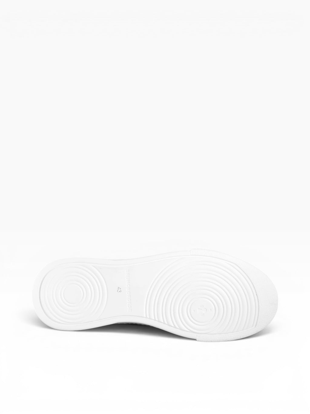 Men's black leather slip-on sneaker with white bottom - DAMPER