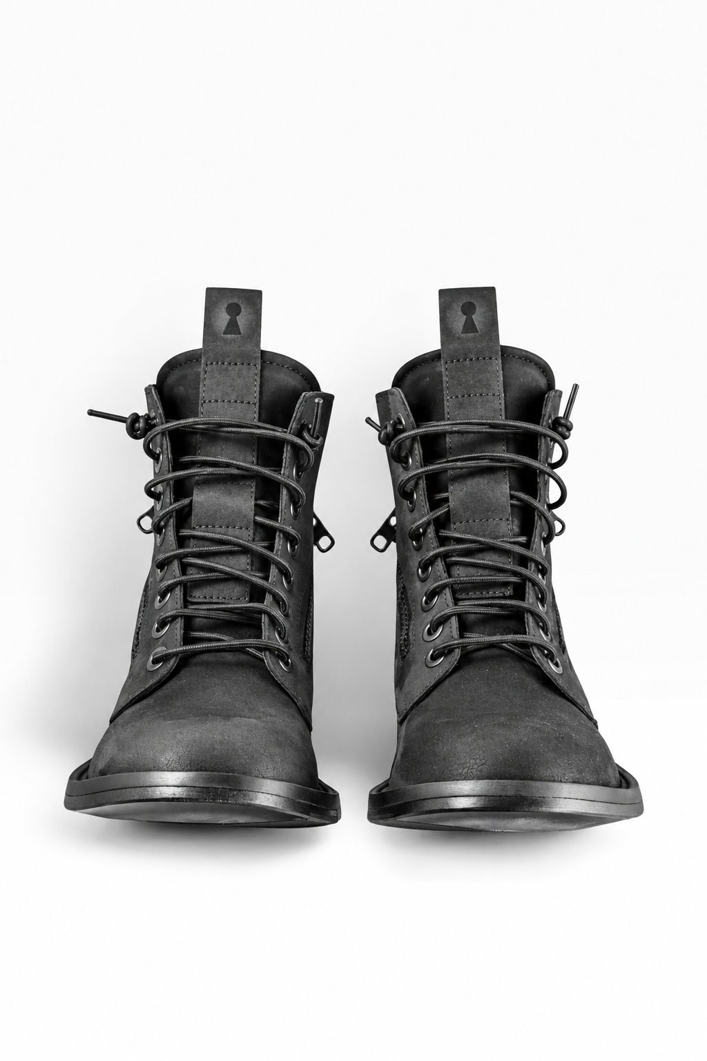 GRUNGE – Black Nubuck Women’s Ankle Boot with Leather Sole