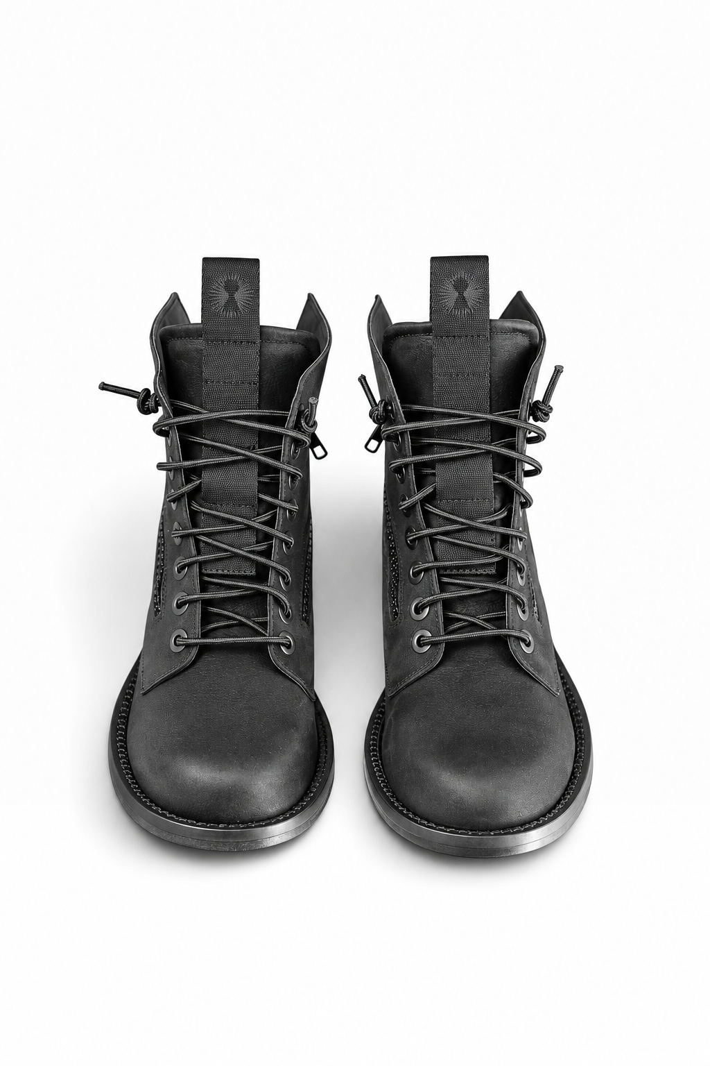 GRUNGE – Black Nubuck Women’s Ankle Boot with Leather Sole